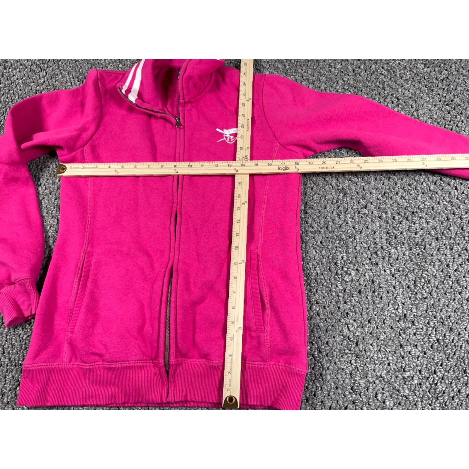 Champion Champion Sweatshirt Crew Crest Zip Pink XL Women's Regular Hallmark: Retro, Hipster - Full Zip, Lightweight, Activewear, Casual Size XL / US 12-14 / IT 48-50 - 4 Thumbnail