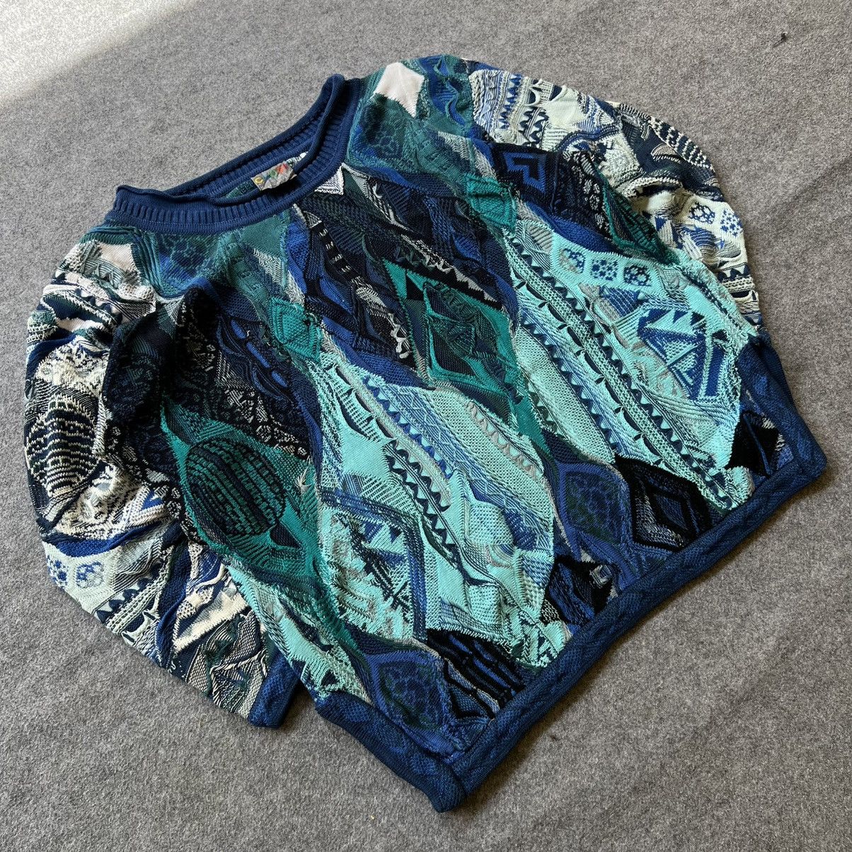 Coogi × Vintage Crazy Vintage Coogi 3D Cable Knit Sweater Size US M / EU 48-50 / 2 - 2 Thumbnail