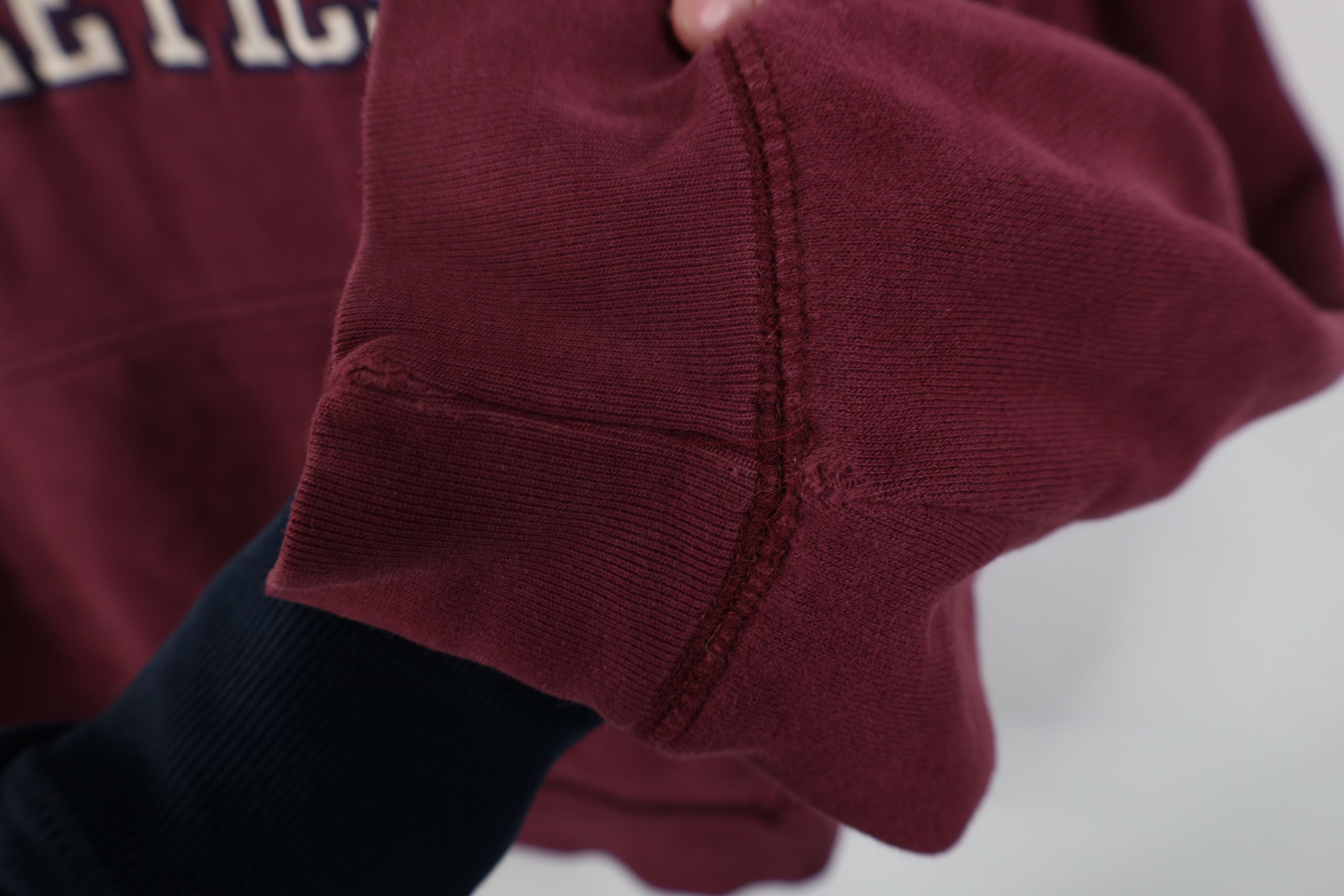 Aeropostale Vintage 90s Y2K Aeropostale Spell Athletics Hoodie Maroon Size US XL / EU 56 / 4 - 10 Thumbnail