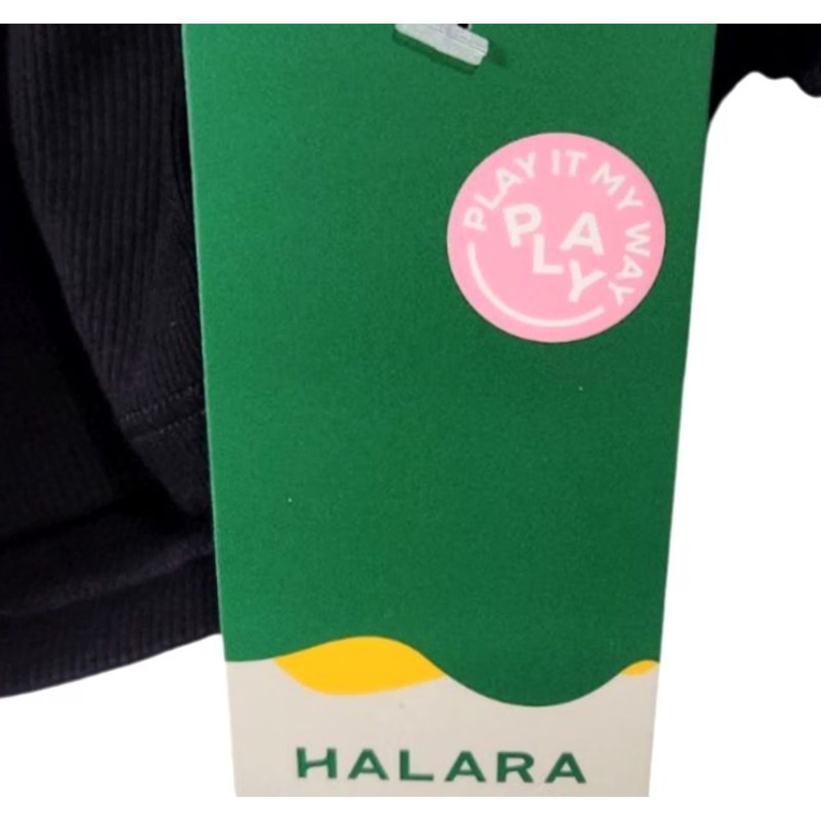 Vintage Halara Womens Long Sleeve Scoop Neck Ribbed Top Black L Blouse Shirt Stretch Viscose Elastane Size L / US 10 / IT 46 - 4 Thumbnail