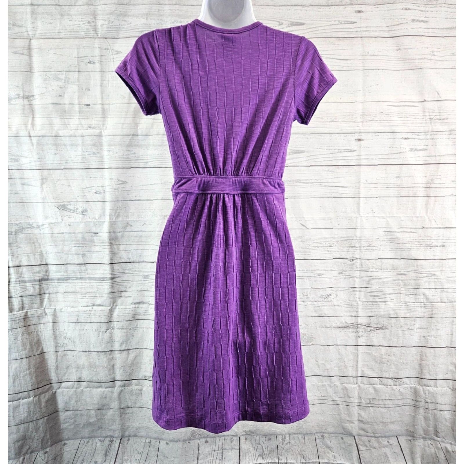 Vintage VINTAGE? No. Title Nine Womens Dress XS Purple Short Sleeve V-Neck Zip Pocket Shirt Dress Womens XS Purple Short Sleeve V-Neck Pockets 90s Theme? Size 26" / US 2 / IT 38 - 5 Thumbnail