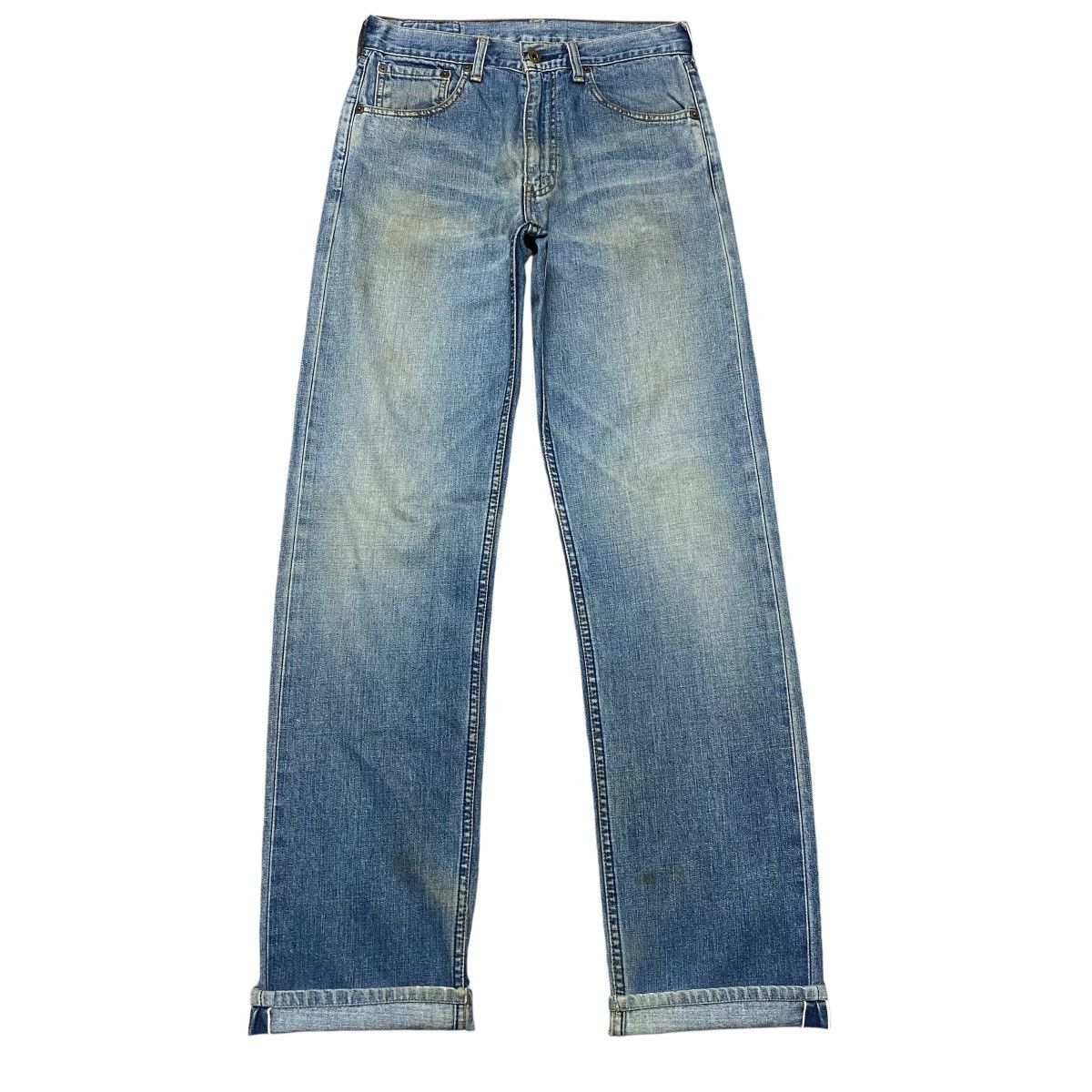 Levi's Vintage Levis 503 Distressed Denim Selvedge Jeans Size US 29 - 1 Thumbnail
