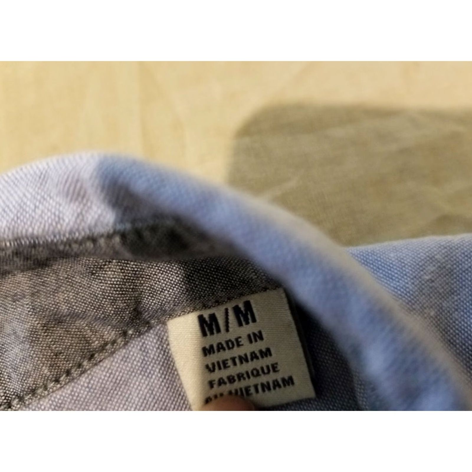 Tommy Bahama VINTAGE Tommy Bahama Shirt Mens Dress Button-Up Blue Cotton M Medium Long Sleeve Size 40R - 4 Thumbnail