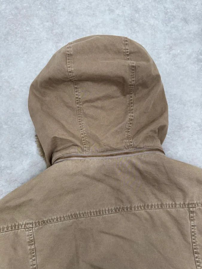 Daniele Alessandrini 2000s Daniele Alessandrini Military Beige Fur Hooded Jacket Size US S / EU 44-46 / 1 - 7 Thumbnail