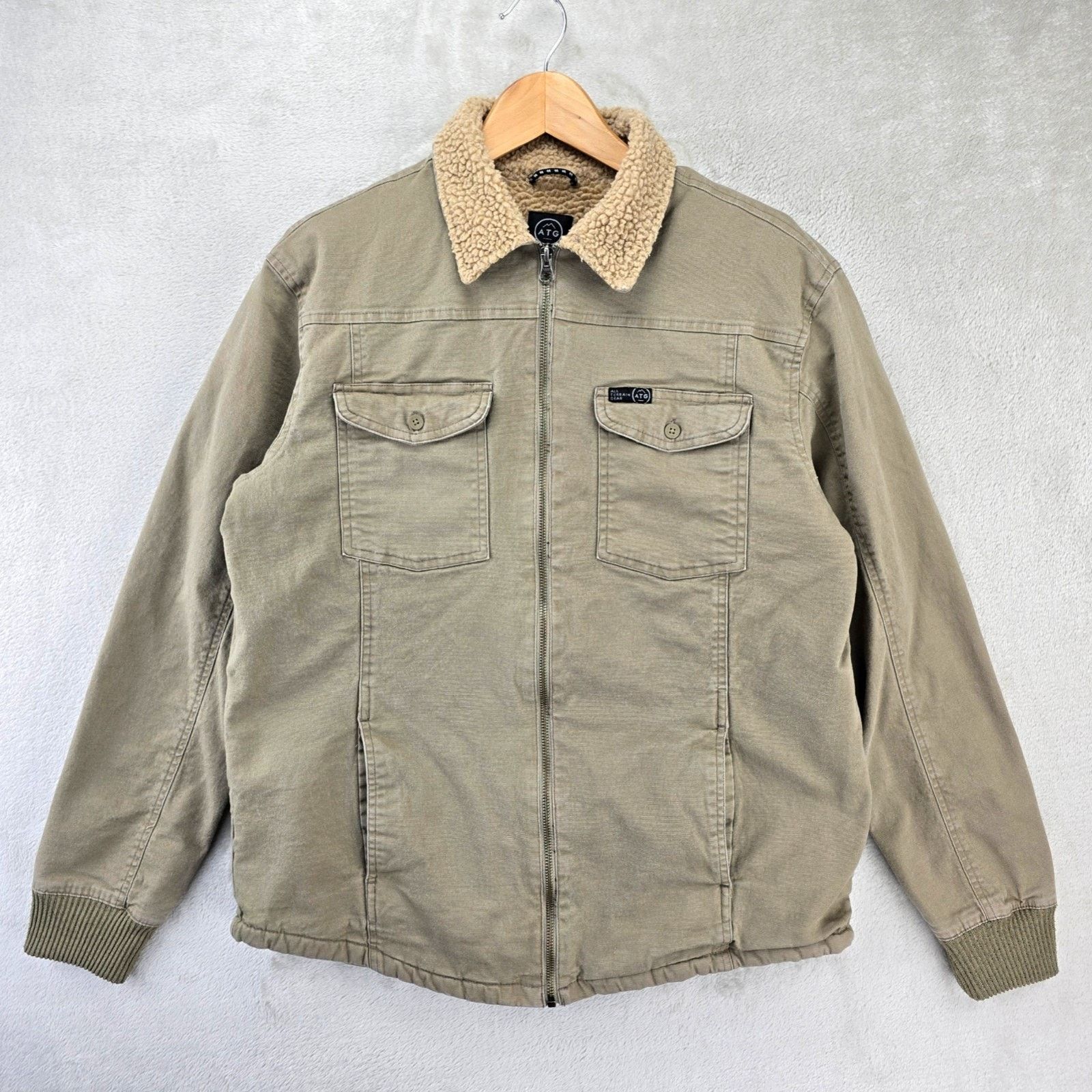 Wrangler Wrangler ATG Sherpa Lined Jacket M Canvas All Terrain Gear Size US M / EU 48-50 / 2 - 1 Thumbnail