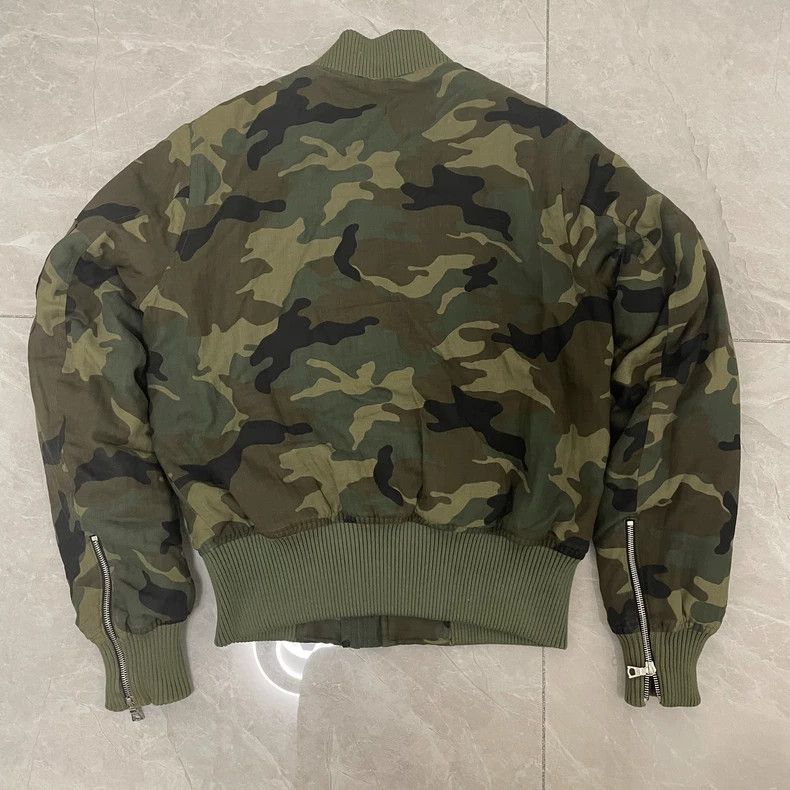 Amiri Amiri Green Camo Bomber Jacket Size US M / EU 48-50 / 2 - 2 Thumbnail