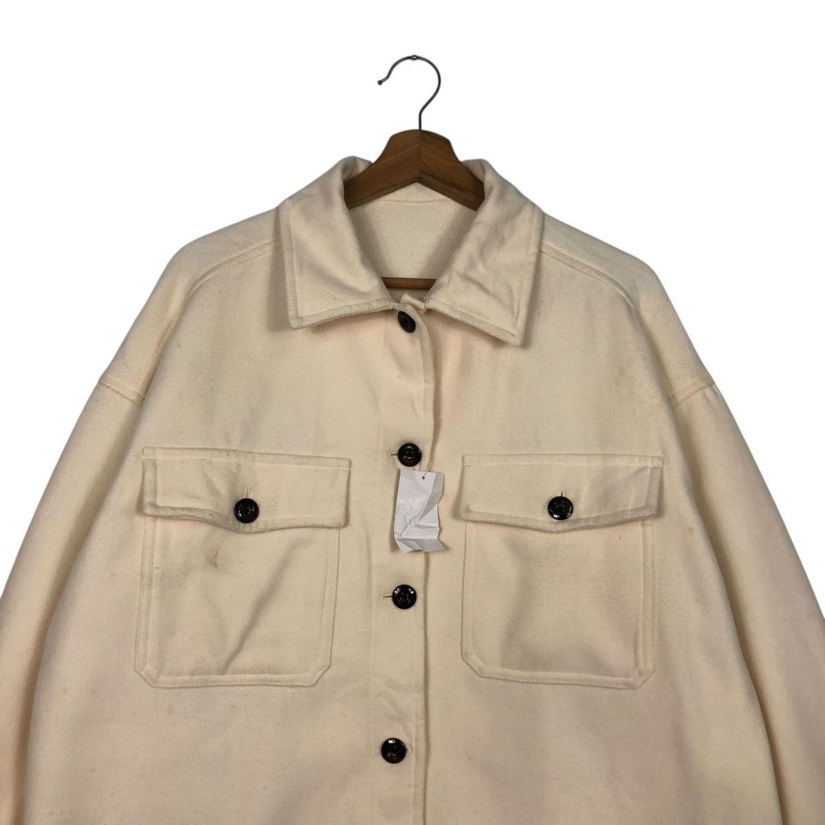 Japanese Brand 🔥VINTAGE WOOL CHORE BUTTON JACKET GU JAPAN ISSEY MIYAKE Size US L / EU 52-54 / 3 - 5 Thumbnail
