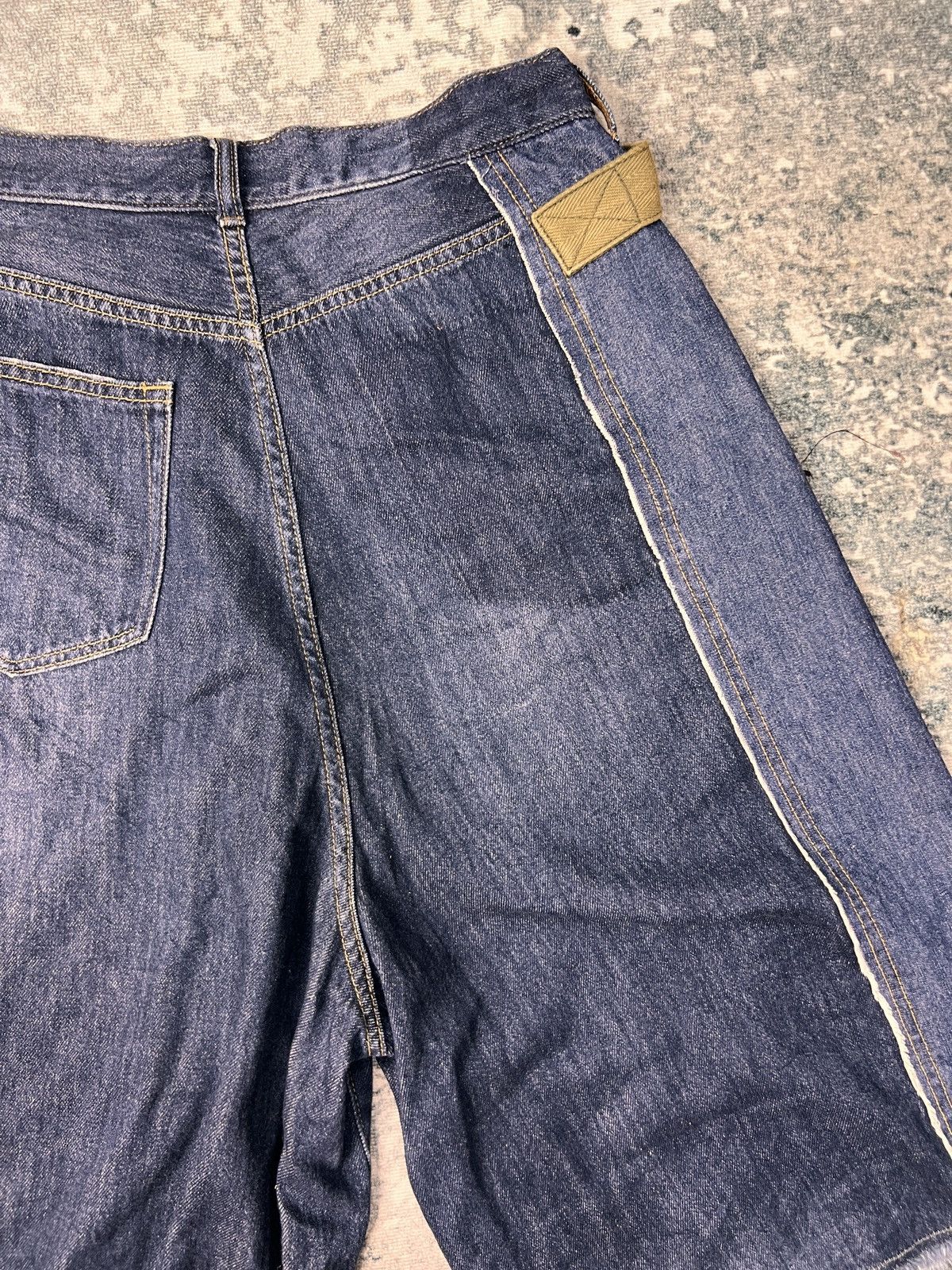 Third & Army Tobila Made in Japan Rework Army Denim Jort Size US 32 / EU 48 - 9 Thumbnail
