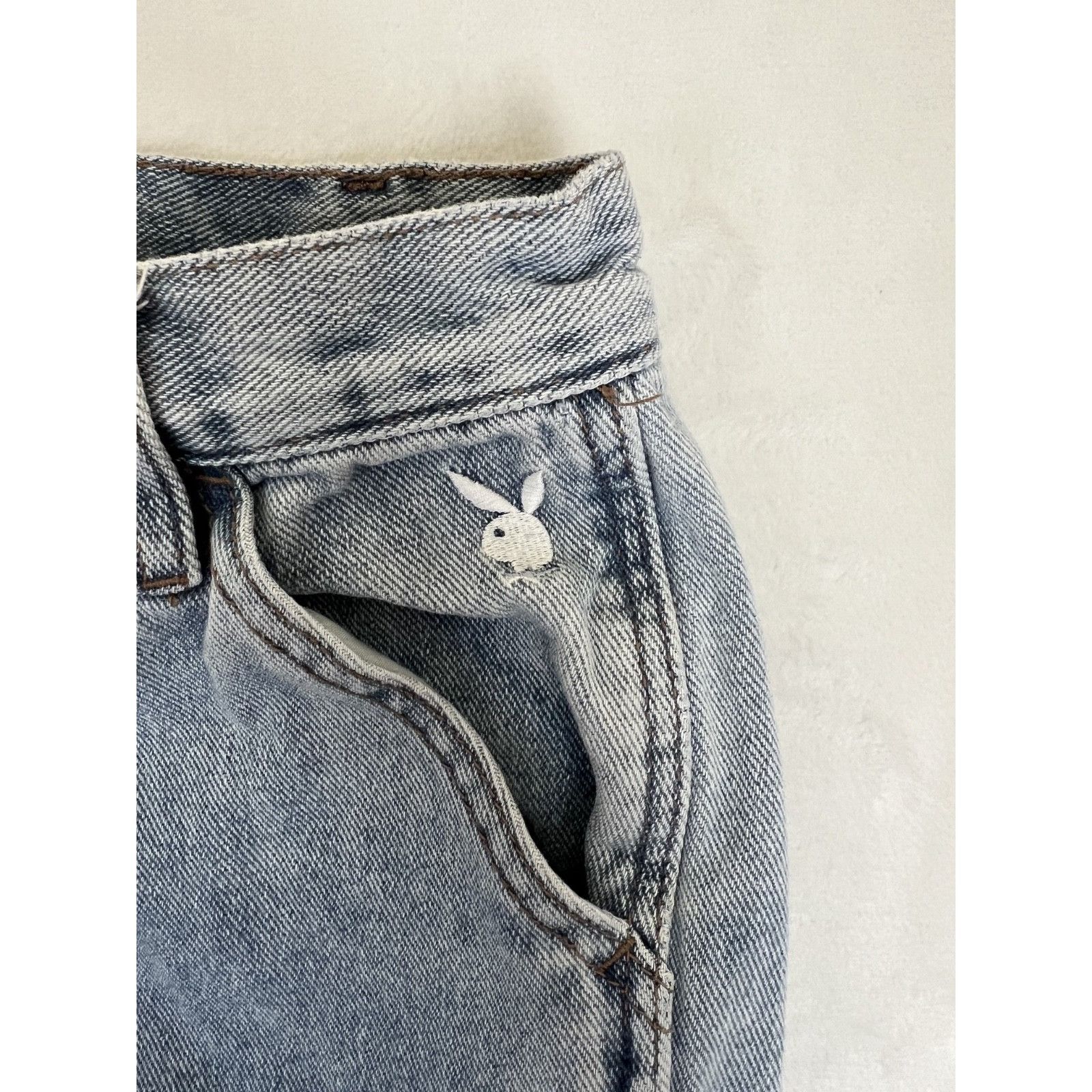 Pacsun Pacsun Playboy Women's Cargo Baggy Wide Leg Jeans Size 24 Y2 Size 42" / US 20 - 3 Thumbnail