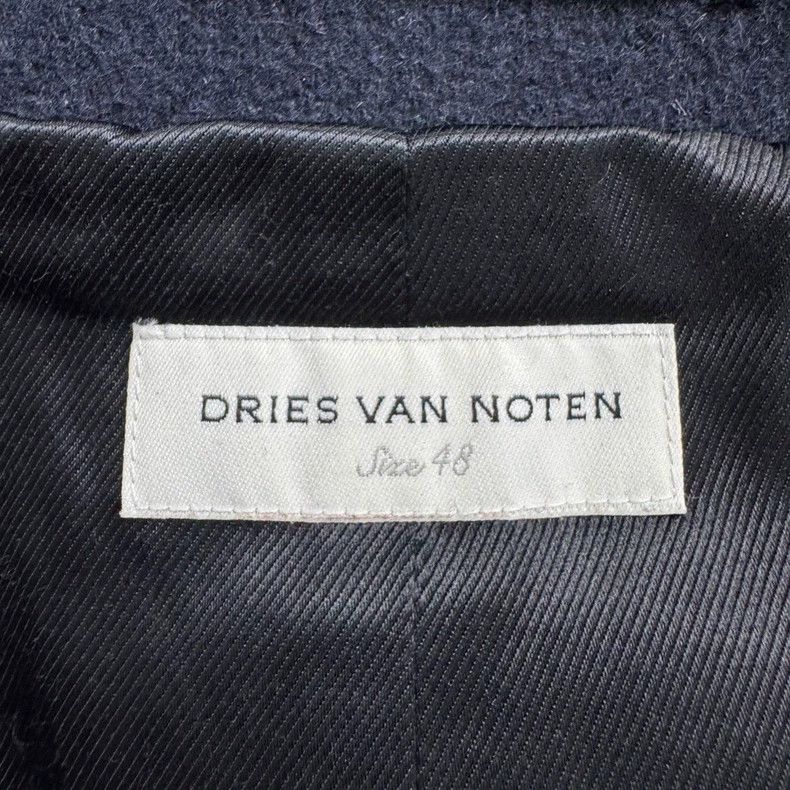 Dries Van Noten DRIES VAN NOTEN size:48 Deep blue double-breasted wool coa Size XS / US 0-2 / IT 36-38 - 2 Thumbnail