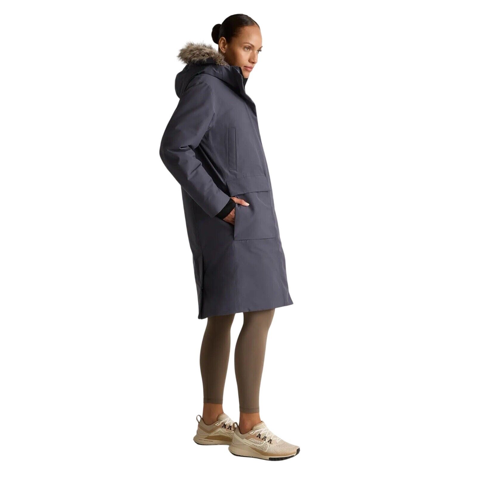 Quince Quince Responsible Down Hooded Long Parka Carbon Gray Large Size L / US 10 / IT 46 - 2 Thumbnail