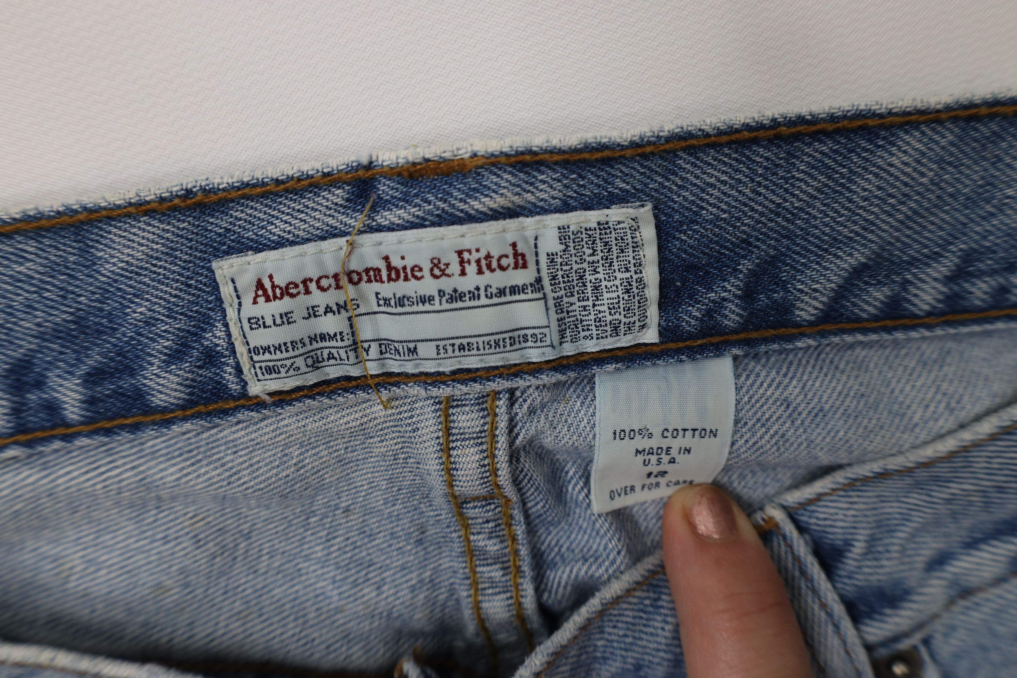 Abercrombie & Fitch Vintage 90s Y2K Abercrombie & Fitch Flare Wide Leg Jeans USA Size 34" / US 12 / IT 48 - 9 Thumbnail