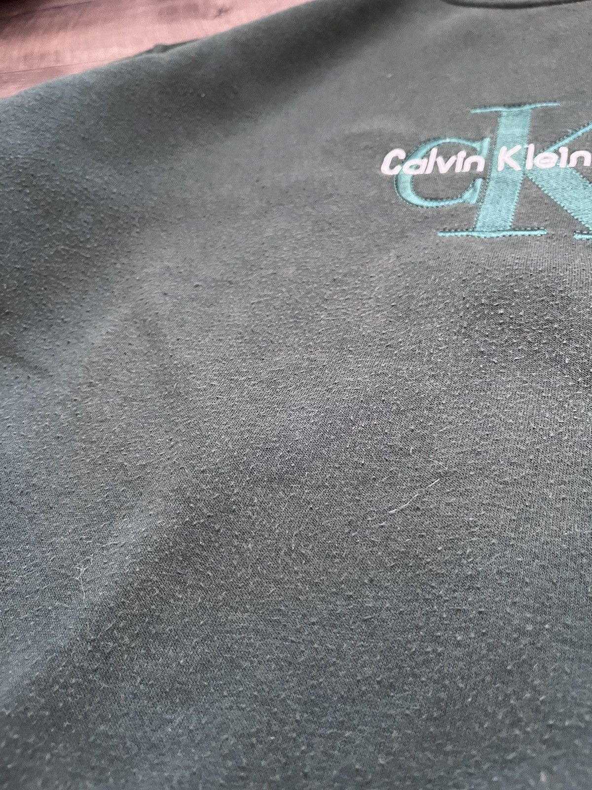 Calvin Klein Calvin Klein Vintage Big Logo Embroidered Sweatshirt Green Size US L / EU 52-54 / 3 - 5 Thumbnail