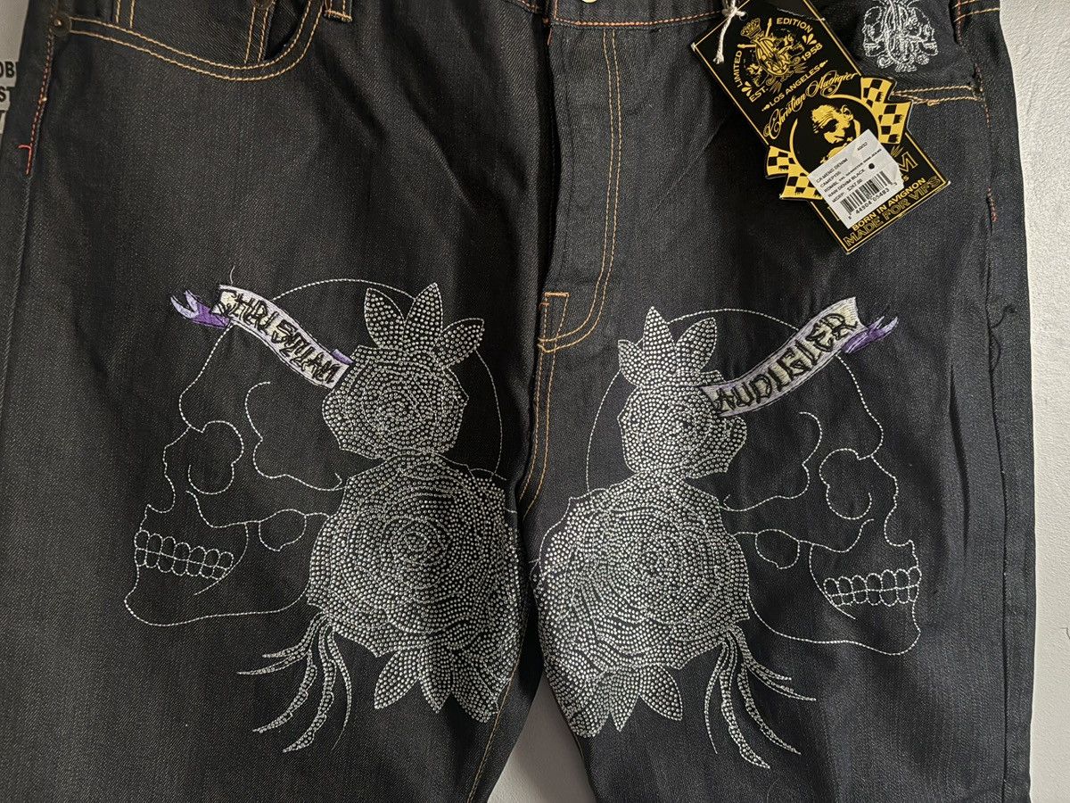 Christian Audigier MudHoney Embroidered Jeans Size US 40 / EU 56 - 3 Thumbnail