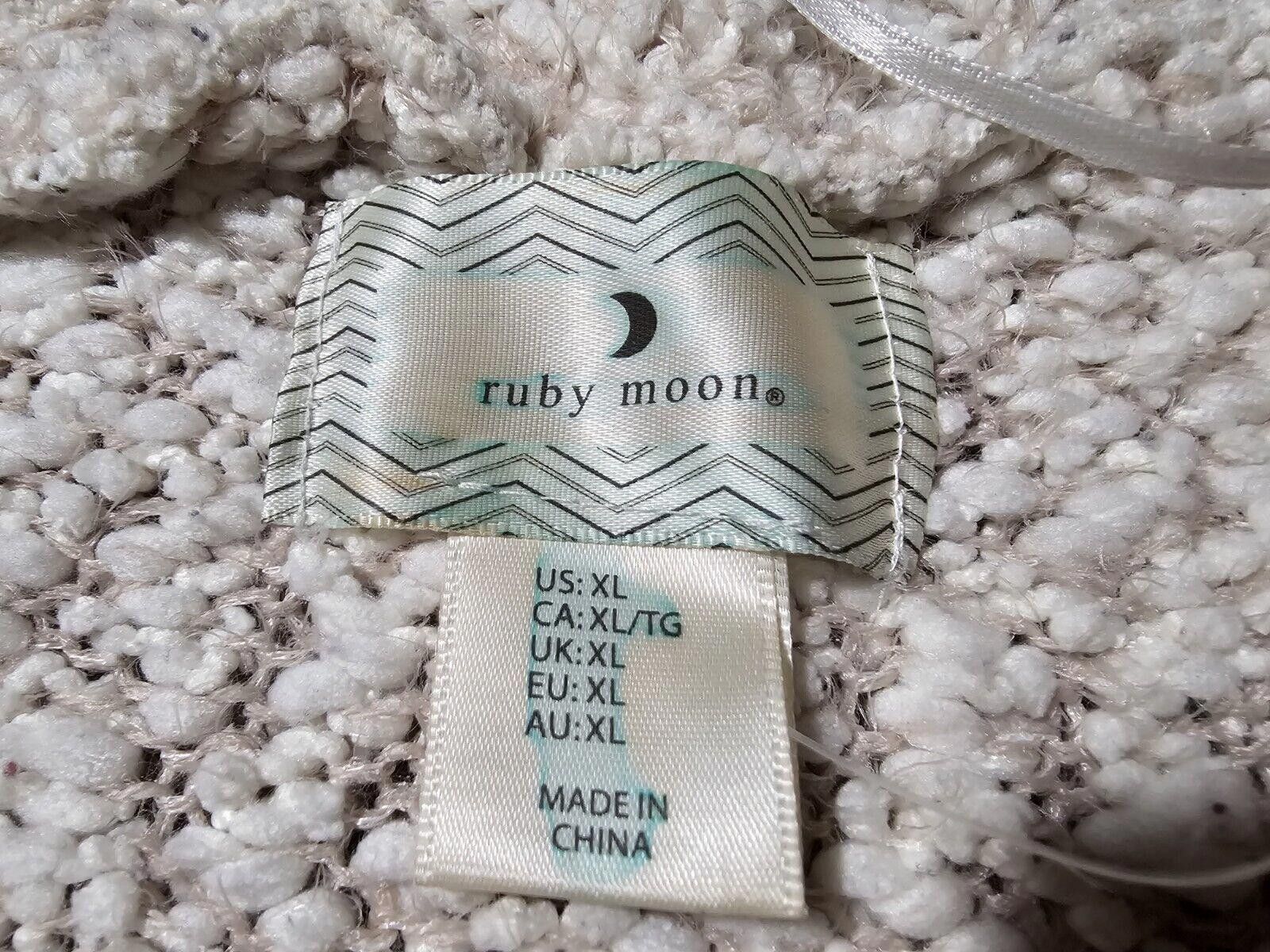 Designer Ruby Moon Chunky Cable Knit Women's Open Cardigan Sz XL Size XL / US 12-14 / IT 48-50 - 4 Thumbnail