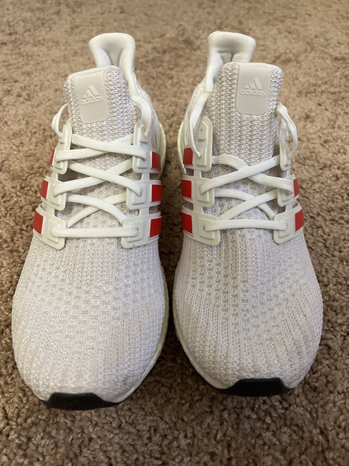 Adidas Adidas ultra boost 4.0 cloud white active red Size US 9.5 / EU 42-43 - 7 Thumbnail