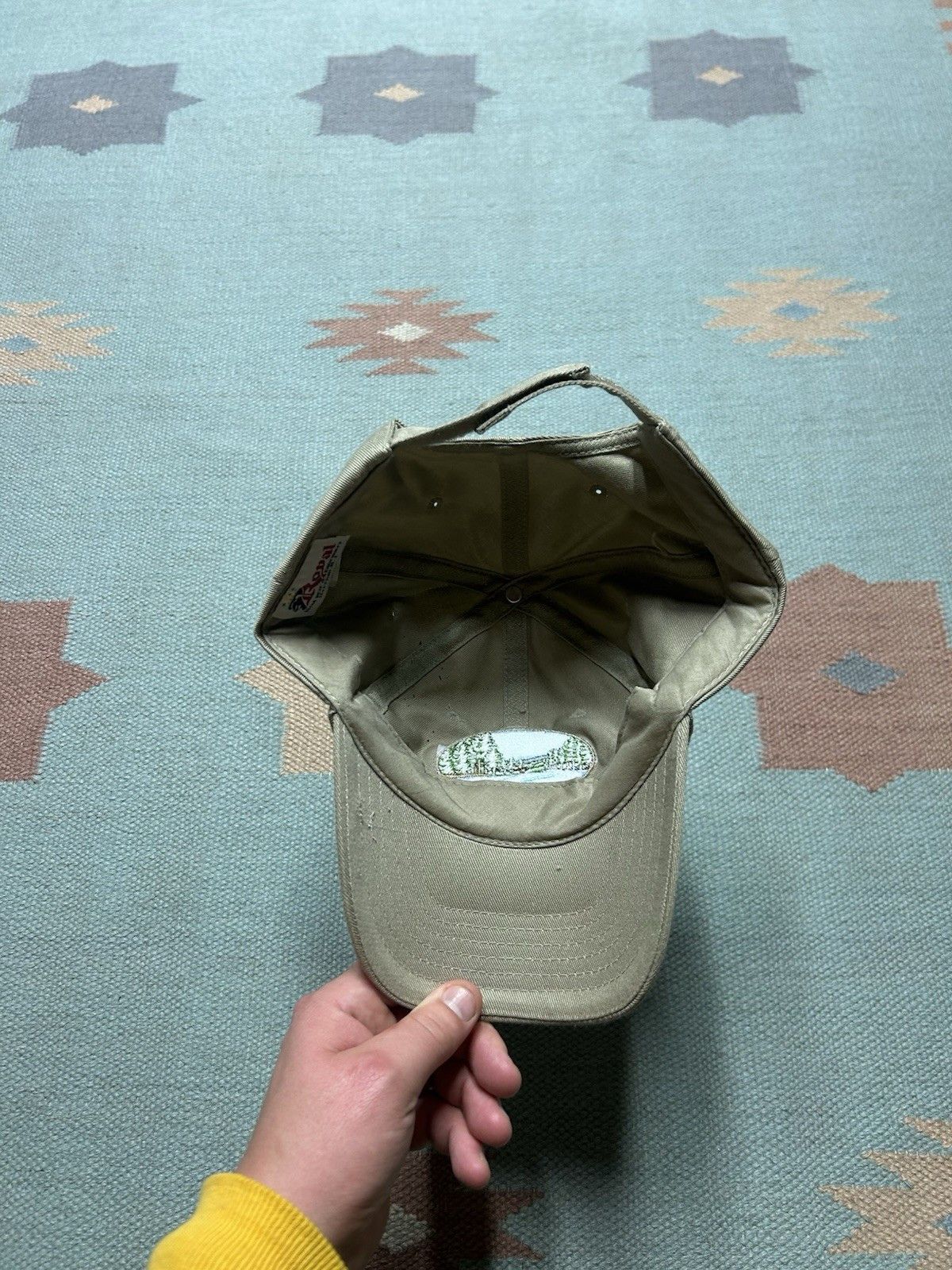 Vintage Vtg strapback hat Idaho river nature embroidered beige tan Size ONE SIZE - 5 Thumbnail