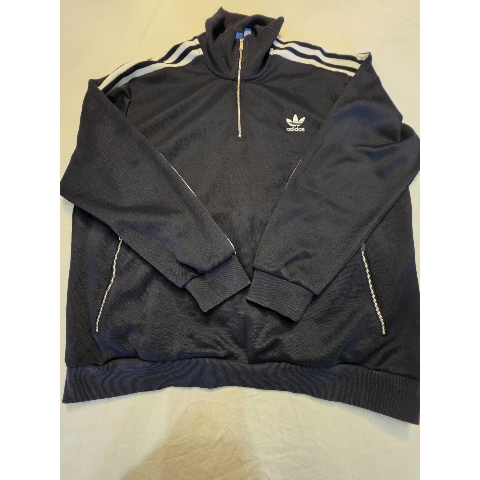 Adidas Adidas 1/4 Zip Men's Track Jacket Size 2XL Size US XXL / EU 58 / 5 - 1 Thumbnail