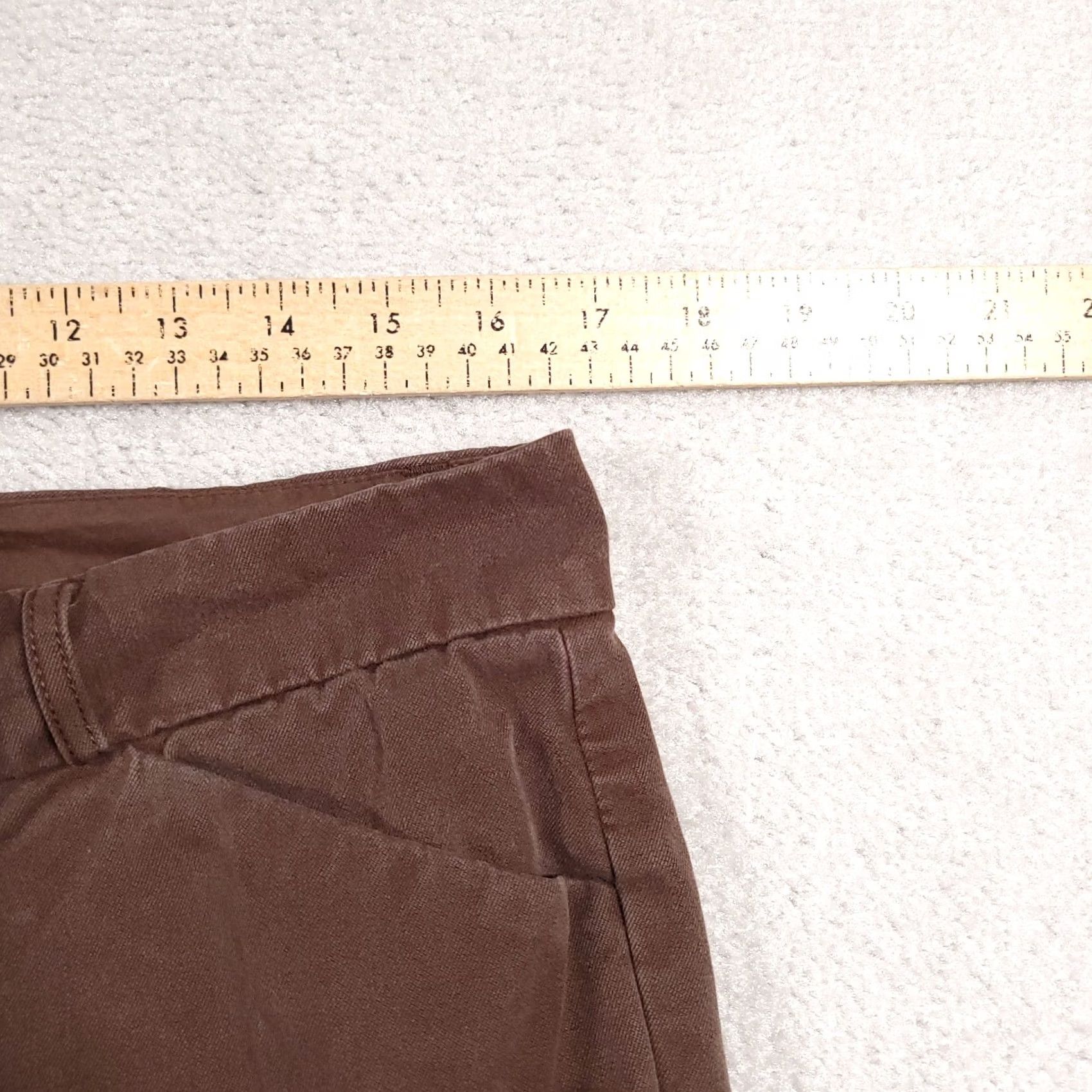 Gap Gap Dress Pants Women's 10 Regular Brown Mid-Rise Flare Modern Fit Stretch Size 24" / US 00 / IT 34 - 6 Thumbnail