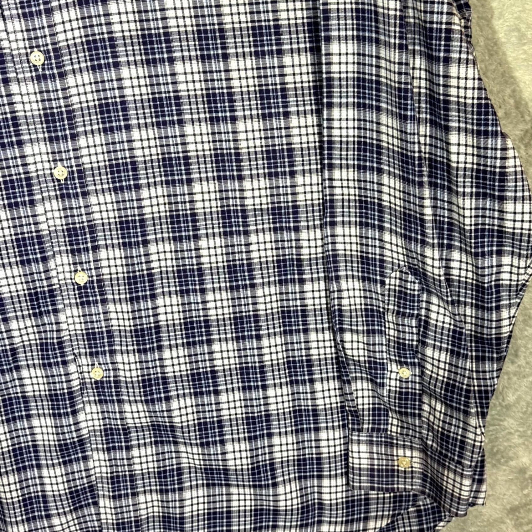 Ralph Lauren Ralph Lauren Blake Button-Down Shirt XL Blue Plaid Cotton Long Sleeve Button-Up Mens Regular Fit Size US XL / EU 56 / 4 - 5 Thumbnail
