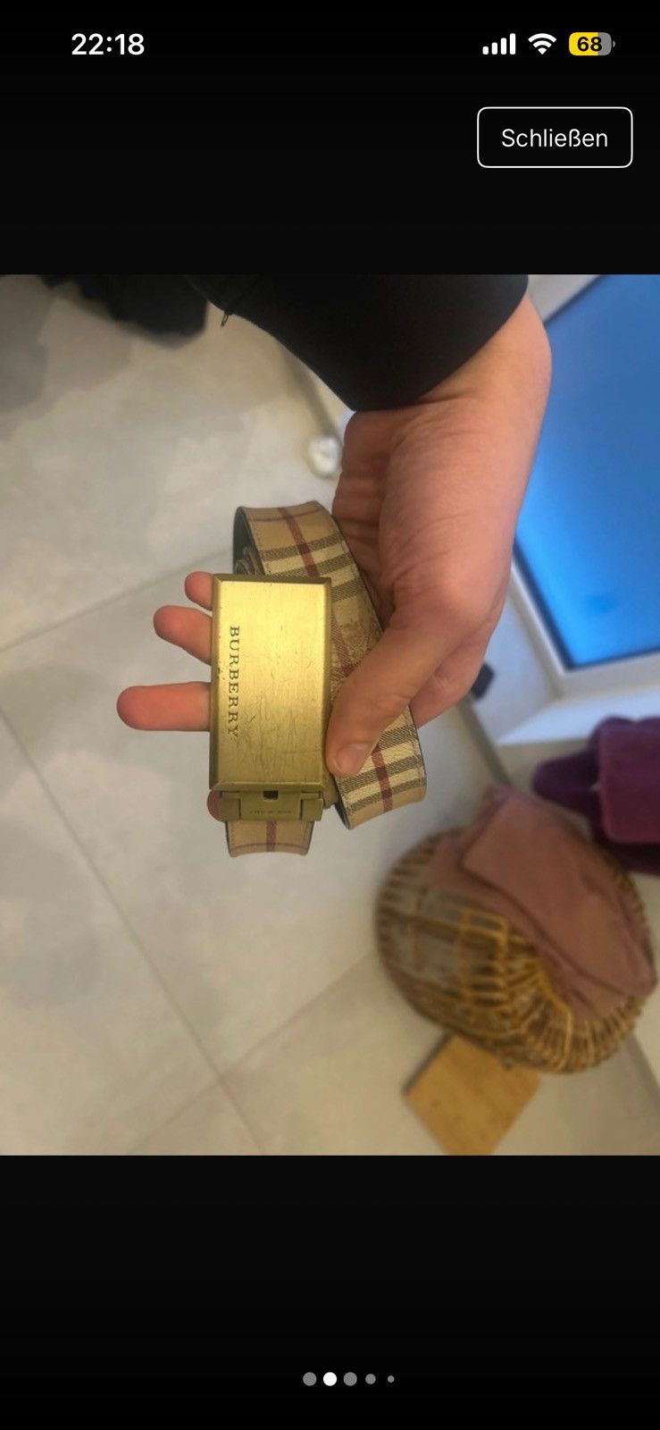 Burberry Burberry Bekt Size 38 - 2 Thumbnail