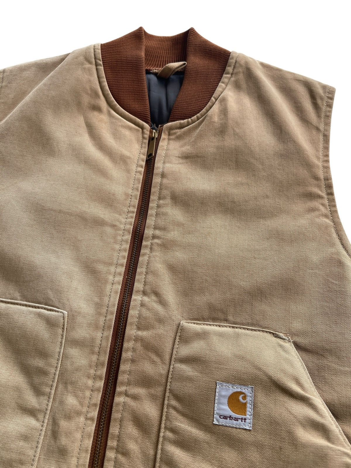 Carhartt Vintage Carhartt Duck Canvas Quilted Vest Faded Size US L / EU 52-54 / 3 - 4 Thumbnail
