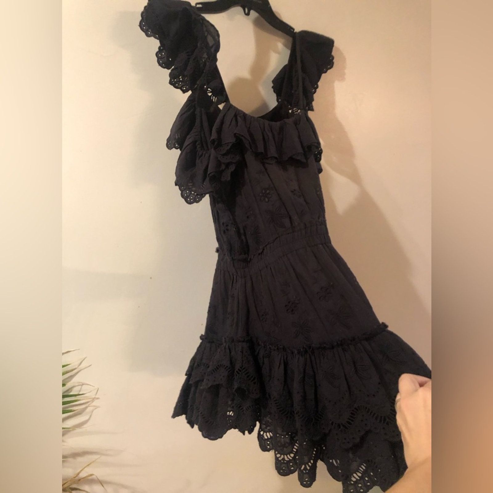 LoveShackFancy Loveshackfancy knitted embroidered dress in black xxs Size XXS / US 00 / IT 34 - 11 Thumbnail