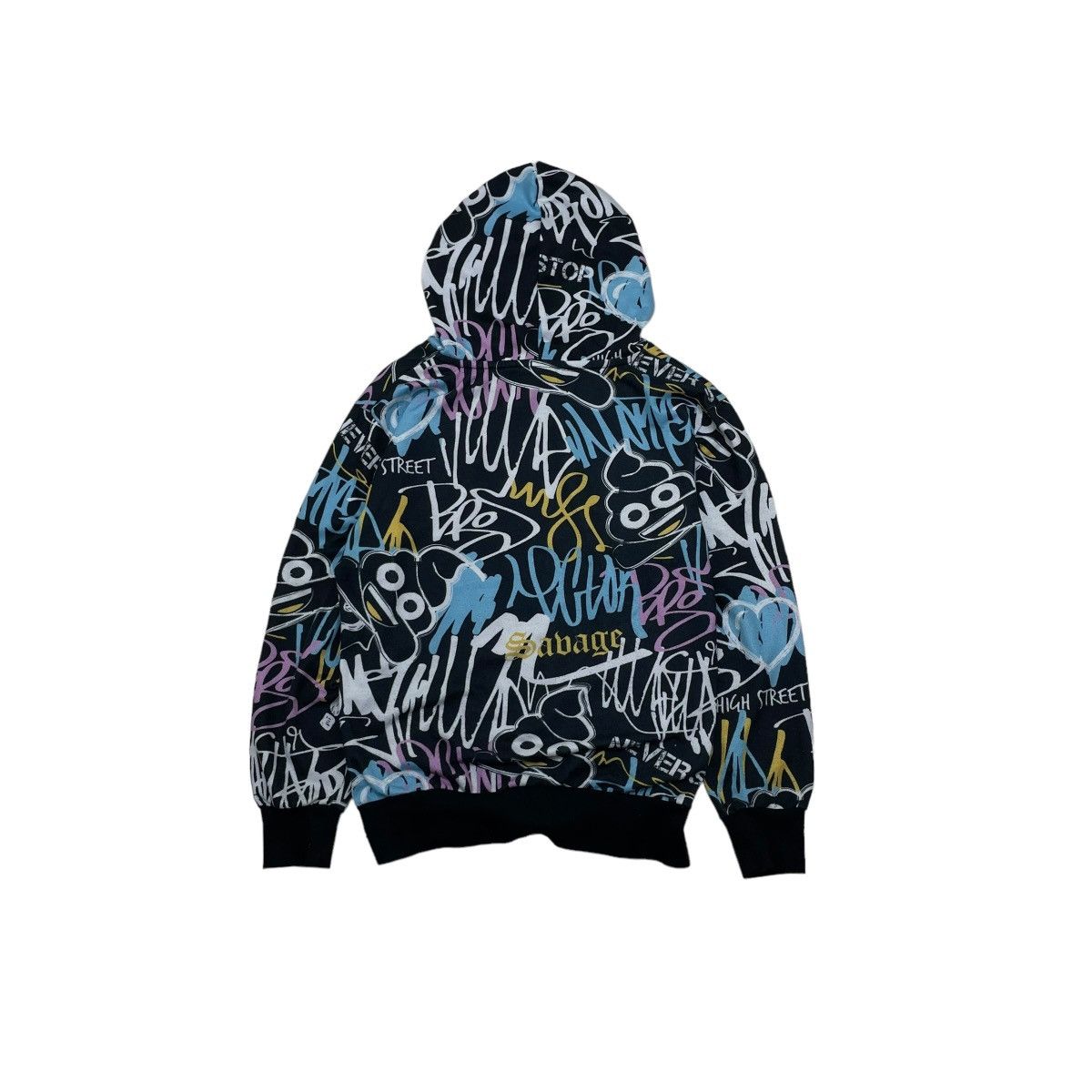 Angel Blue × Hysteric Glamour × Le Grande Bleu (L.G.B.) Japanese Brand Full Print Emoji Pullover Sweater Hoodie Size US M / EU 48-50 / 2 - 4 Thumbnail