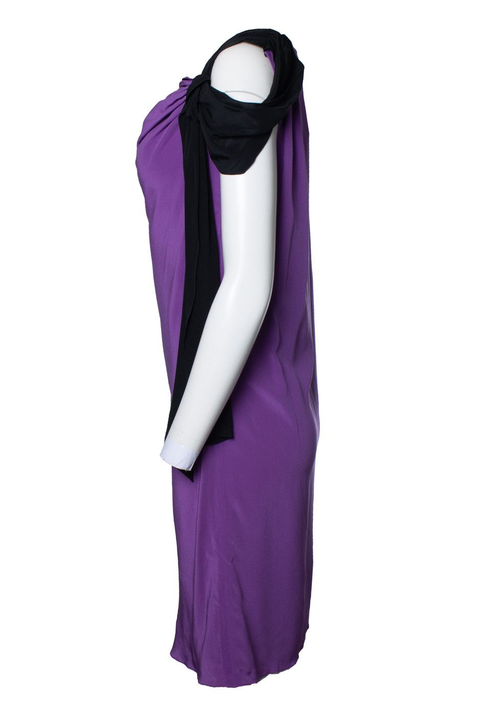 Other Vionnet Paris, purple midi dress with bow Size M / US 6-8 / IT 42-44 - 4 Thumbnail