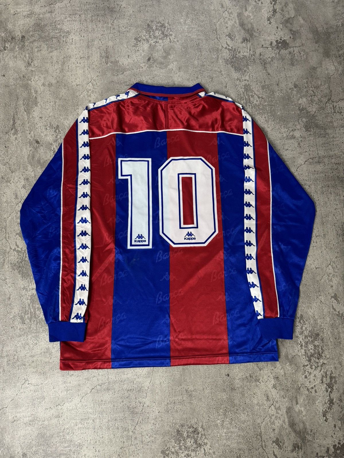 Kappa VINTAGE KAPPA FC BARCELONA 1992-1995 HOME LONGSLEEVE JERSEY Size US L / EU 52-54 / 3 - 5 Thumbnail
