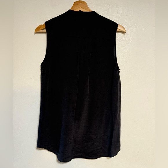 Equipment Equipment Femme Sleeveless Ruffle Silk Blouse Black Size S Size S / US 4 / IT 40 - 3 Thumbnail