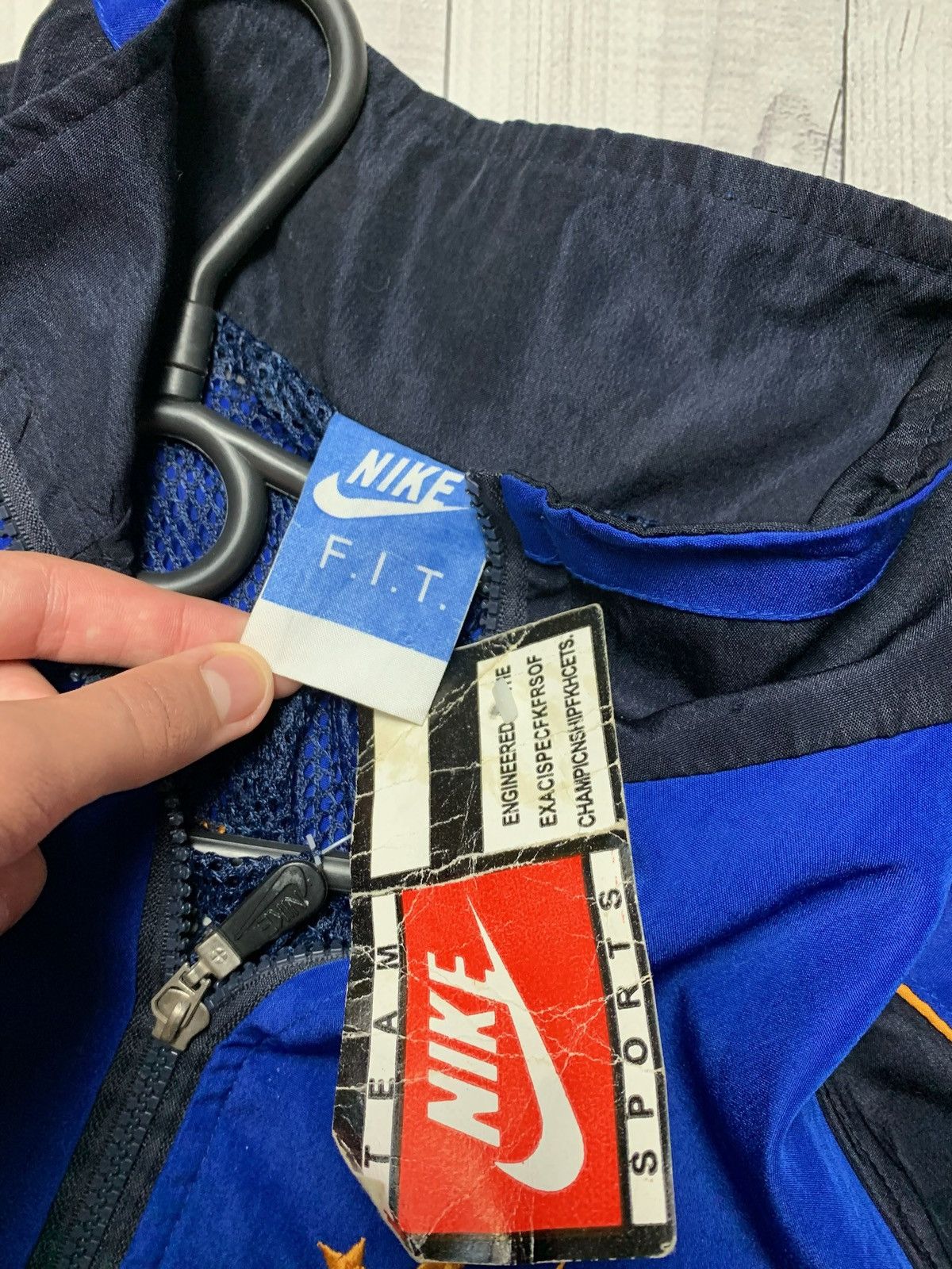 Vintage Vintage Nike Track jacket Brasil rare blue size Xs/S Size US XS / EU 42 / 0 - 3 Thumbnail