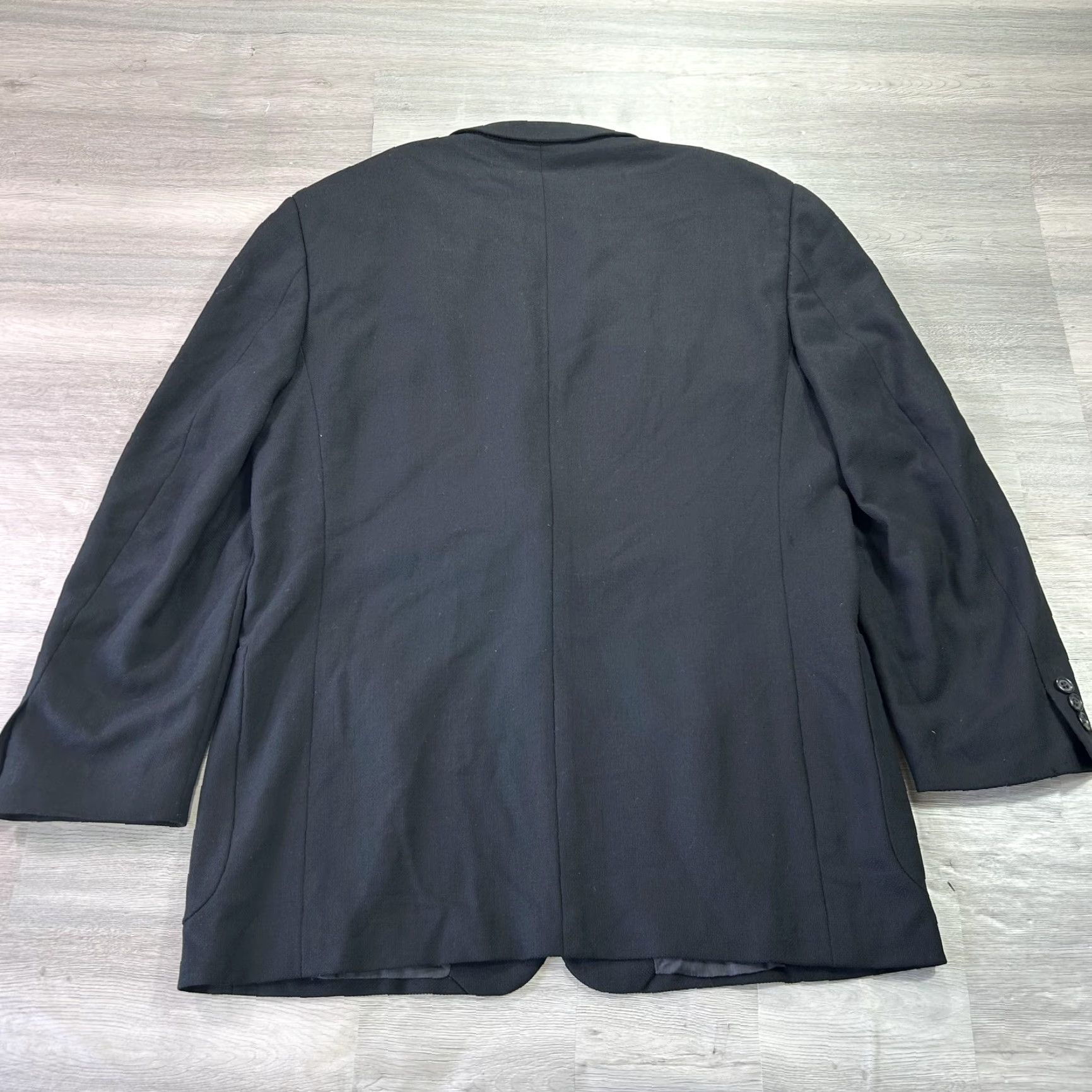 Ermenegildo Zegna VINTAGE Ermenegildo Zegna Blazer Mens 50 Black Sport Coat Jacket Wool Nylon Spandex Tweed Notch Three-Button 2 Piece Regular EU 50 Switzerland Mens Size 50R - 2 Thumbnail
