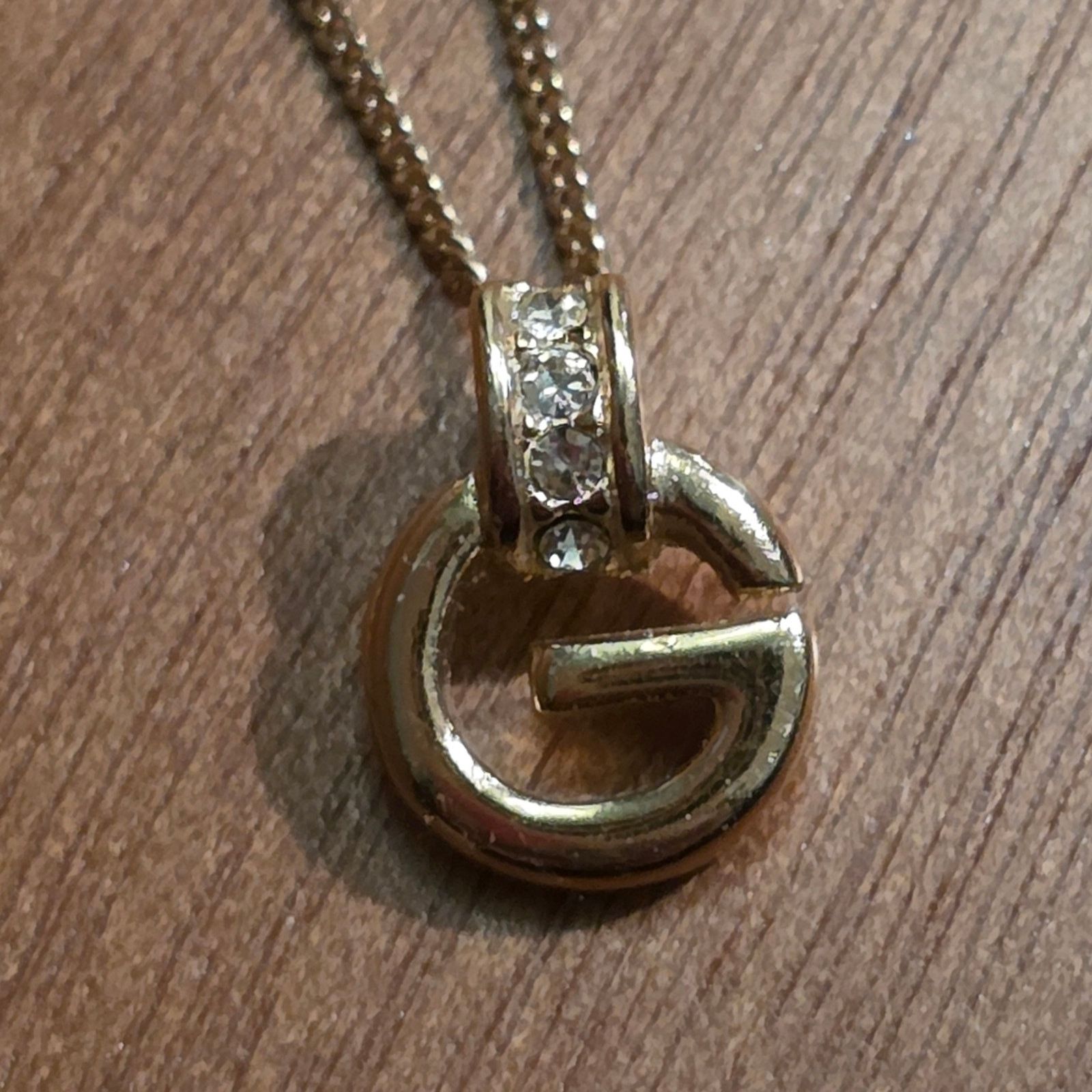Givenchy Vintage Givenchy Rhinestone G Necklace | 15.5 in Size ONE SIZE - 3 Thumbnail