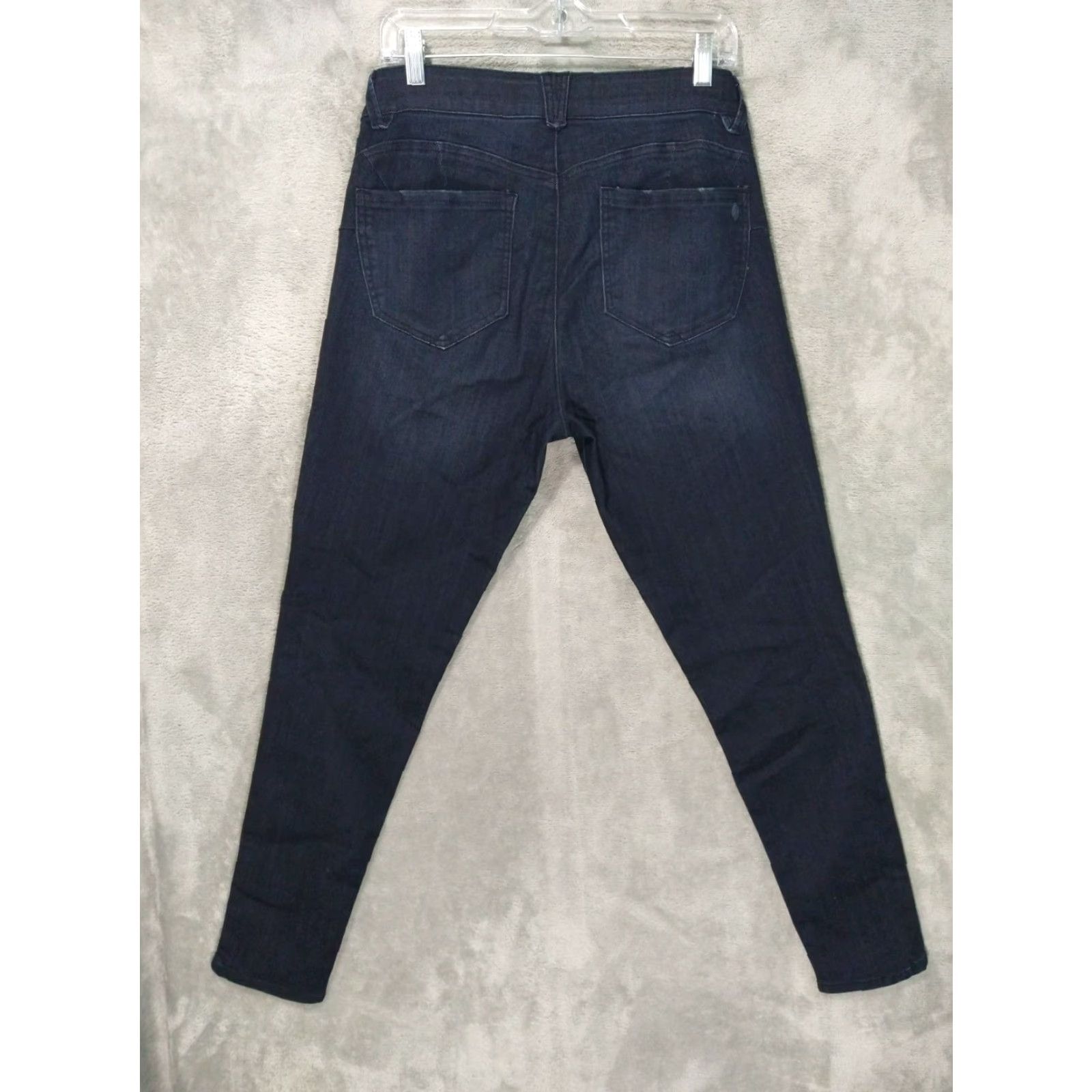 Vintage Democracy Jeans Womens 10 Blue Denim Ab Solution Mid Rise Booty Lift Jegging Size 32" / US 10 / IT 46 - 2 Thumbnail