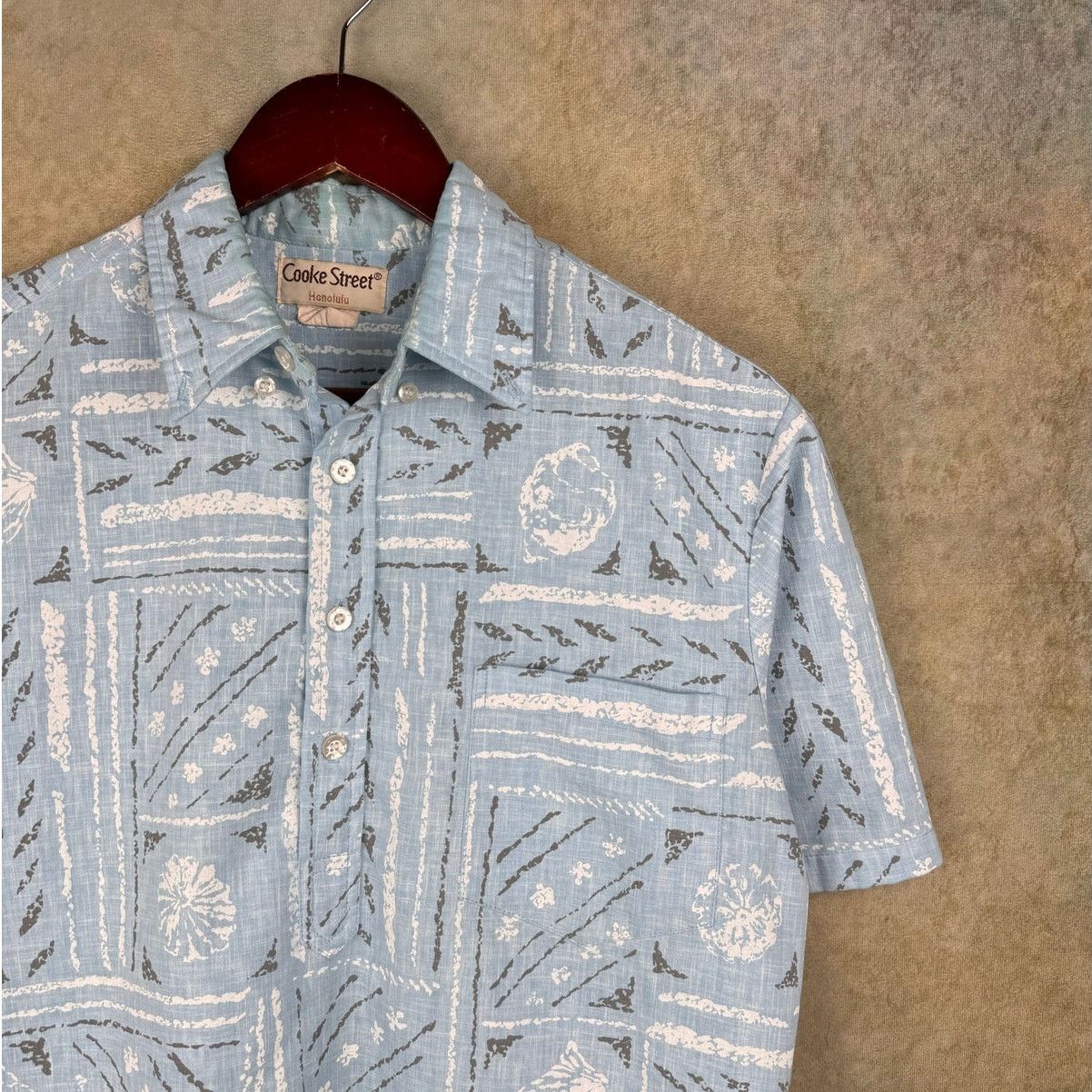Vintage VTG 80s Hawaiian Print Shirt Mens Sz M Blue Honolulu Size US M / EU 48-50 / 2 - 6 Thumbnail