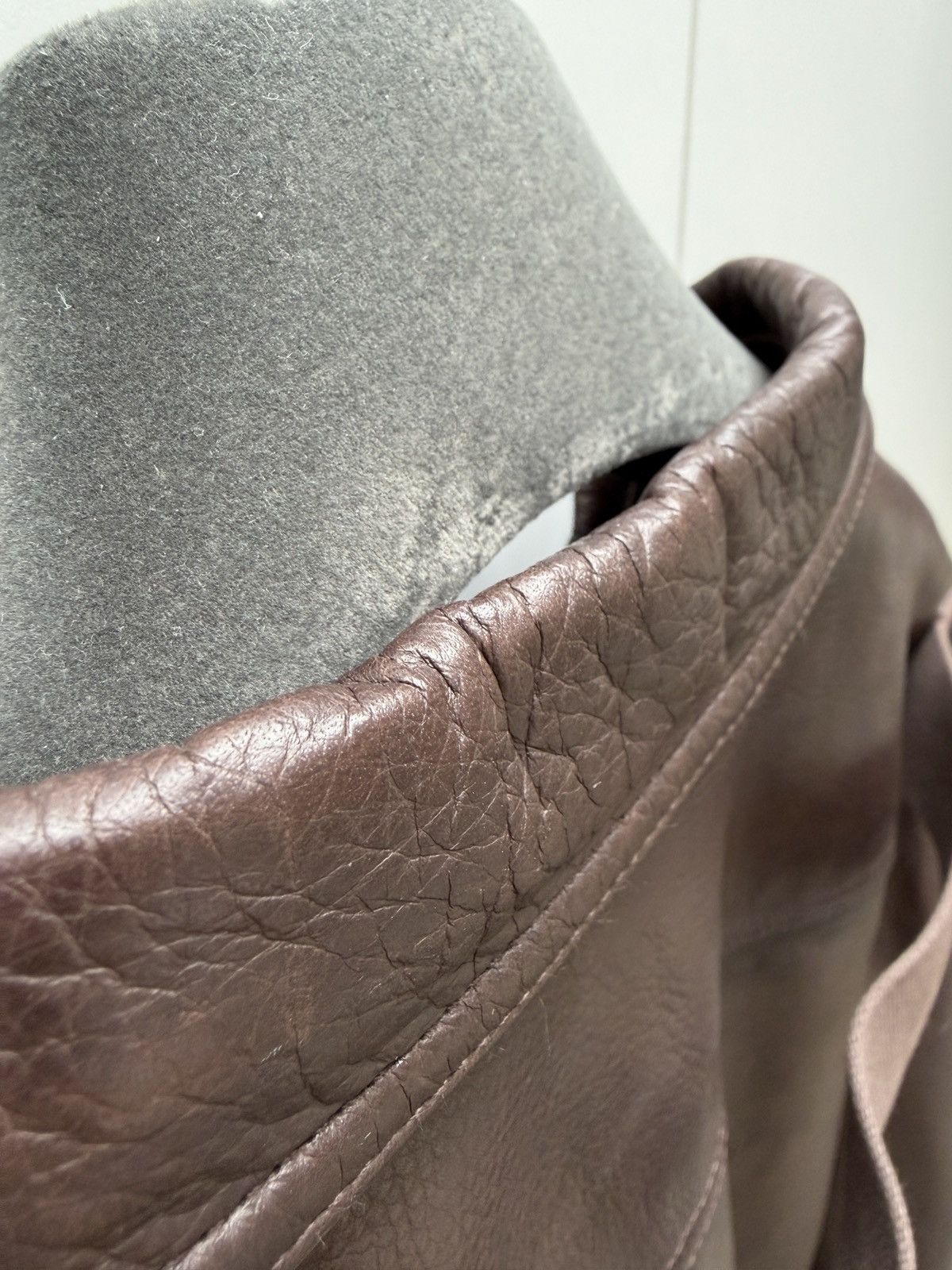 Rick Owens PADDED CALF LEATHER OUTERSHIRT Size US XL / EU 56 / 4 - 11 Thumbnail