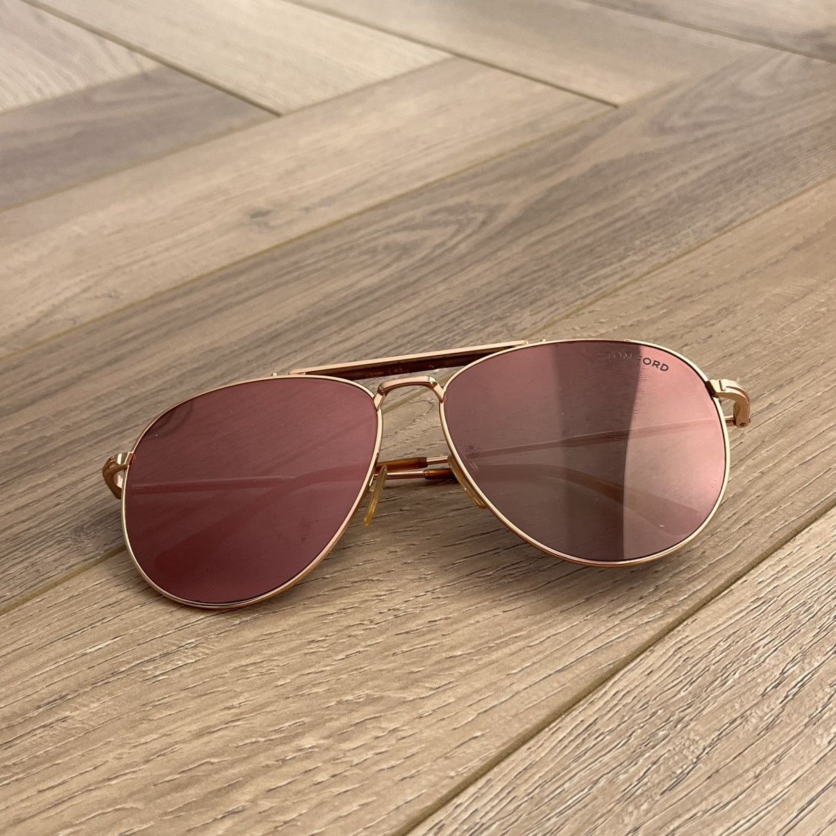 Tom Ford Tom Ford Aviator Sunglasses Rose Gold Size ONE SIZE - 16 Thumbnail