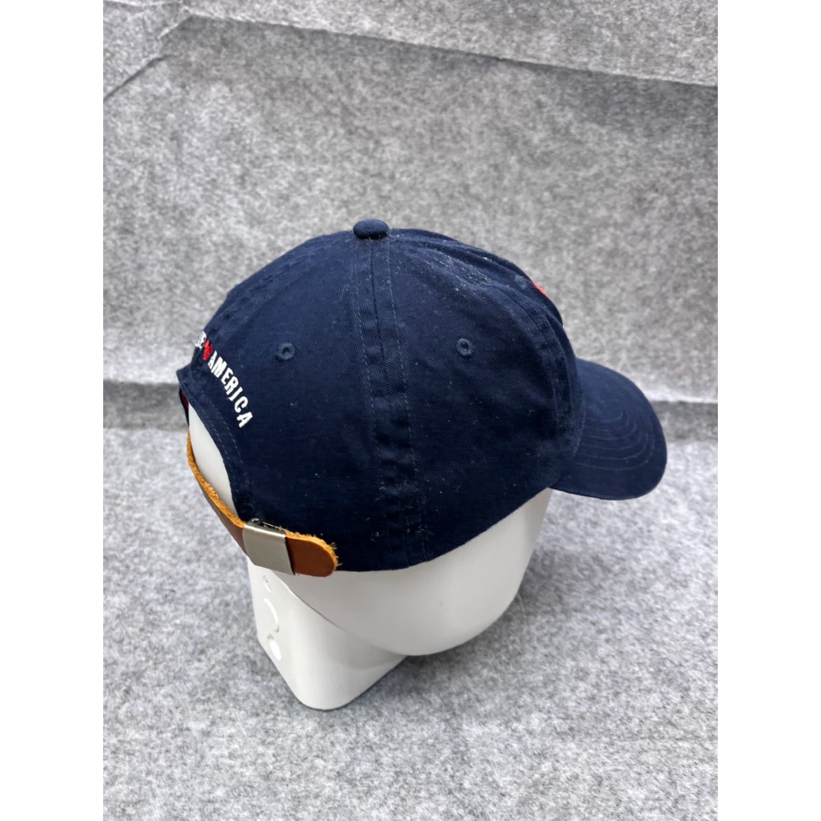 Disney VINTAGE Disney Mickey World Hat Cap Strap Back Adult Blue 100% Cotton Baseball Cap Unisex Adults Adjustable Twill, USA, 80s 90s Mickey Mouse Mens Size ONE SIZE - 7 Thumbnail