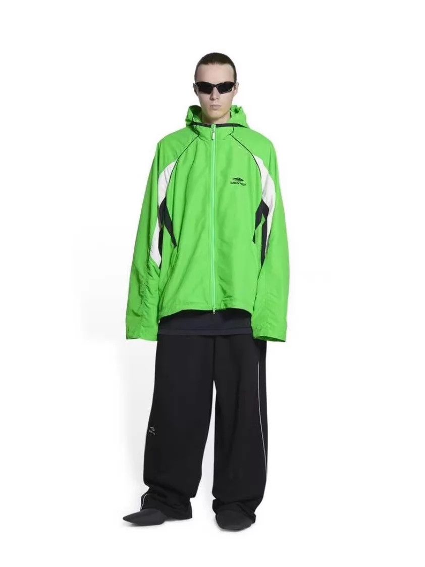 Balenciaga Balenciaga 22SS 3B Sports Fluorescent Green Colorblock Jacket Size US XS / EU 42 / 0 - 8 Thumbnail