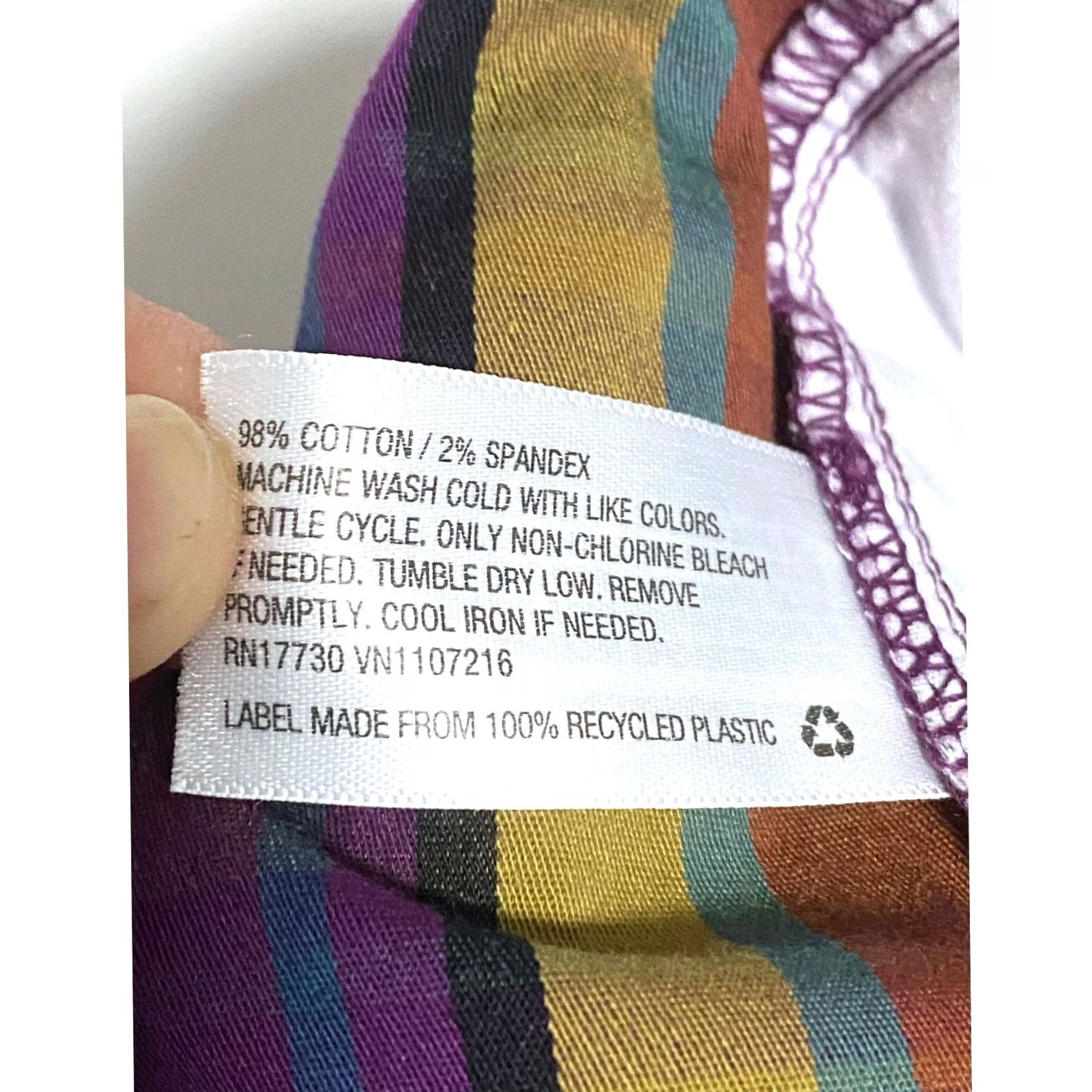 Vintage A New Day Purple Plaid Chino Shorts 6 Stretch Casual Summer Preppy NWT Womens Shorts Size 28" / US 6 / IT 42 - 7 Thumbnail