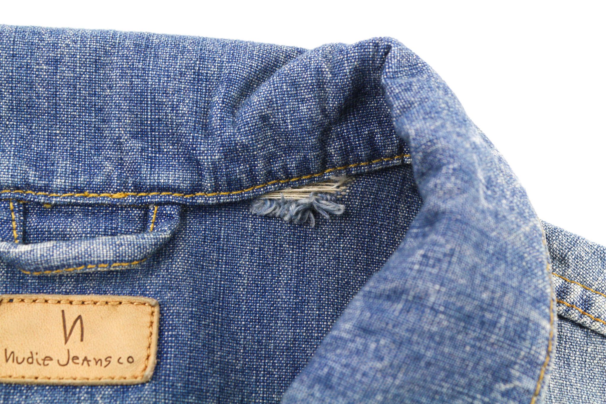 Nudie Jeans RONNY 2XL Indigo Blue Washed Buttoned Jacket 80732 Size US XXL / EU 58 / 5 - 7 Thumbnail