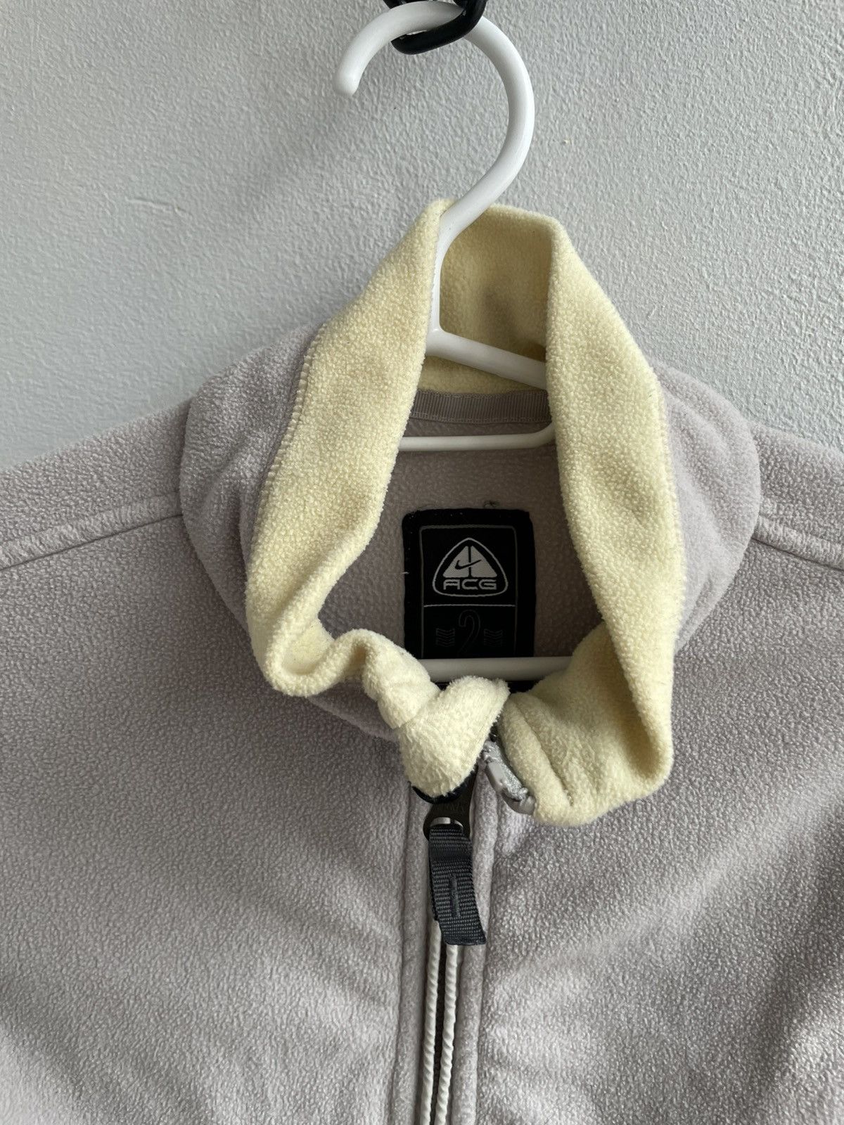 Nike ACG Nike Acg Vintage 90s Track Top Beige Fleece Zip Sweater Size M / US 6-8 / IT 42-44 - 7 Thumbnail