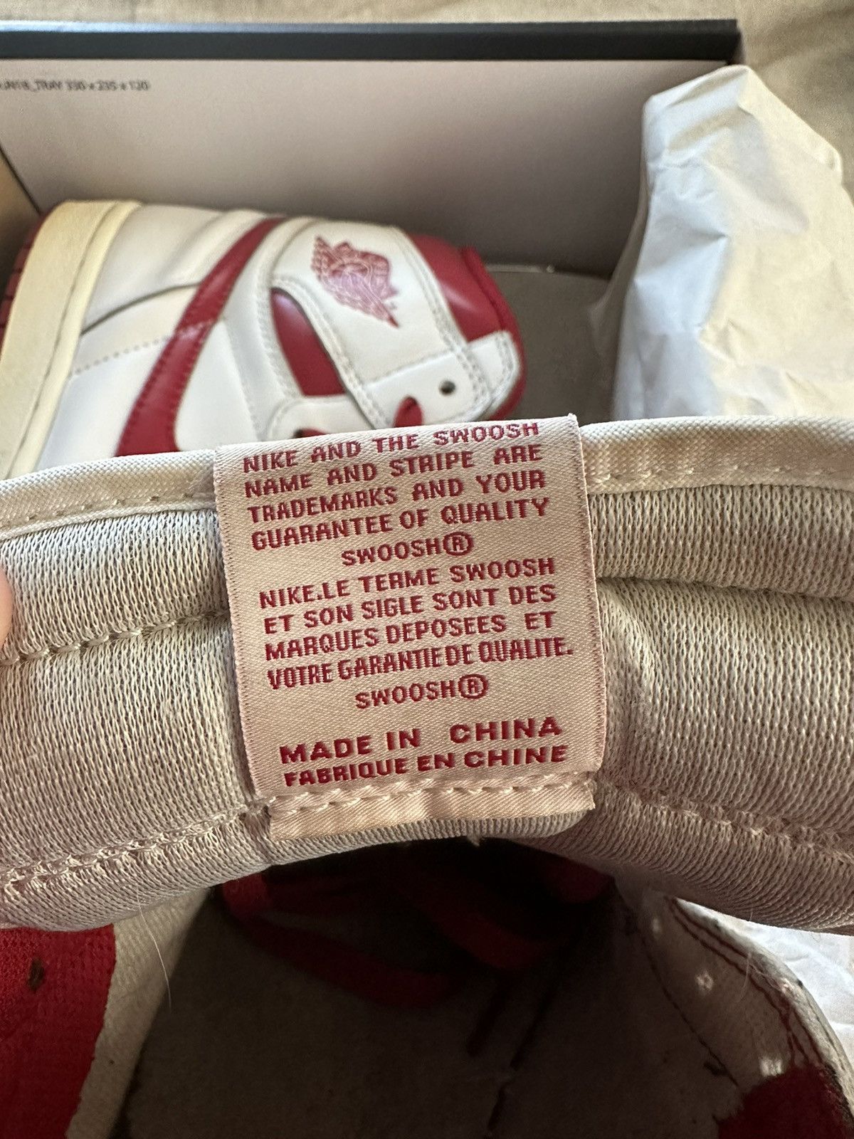 Jordan Brand × Nike Jordan 1 Metallic Red Size US 11 / EU 44 - 8 Thumbnail