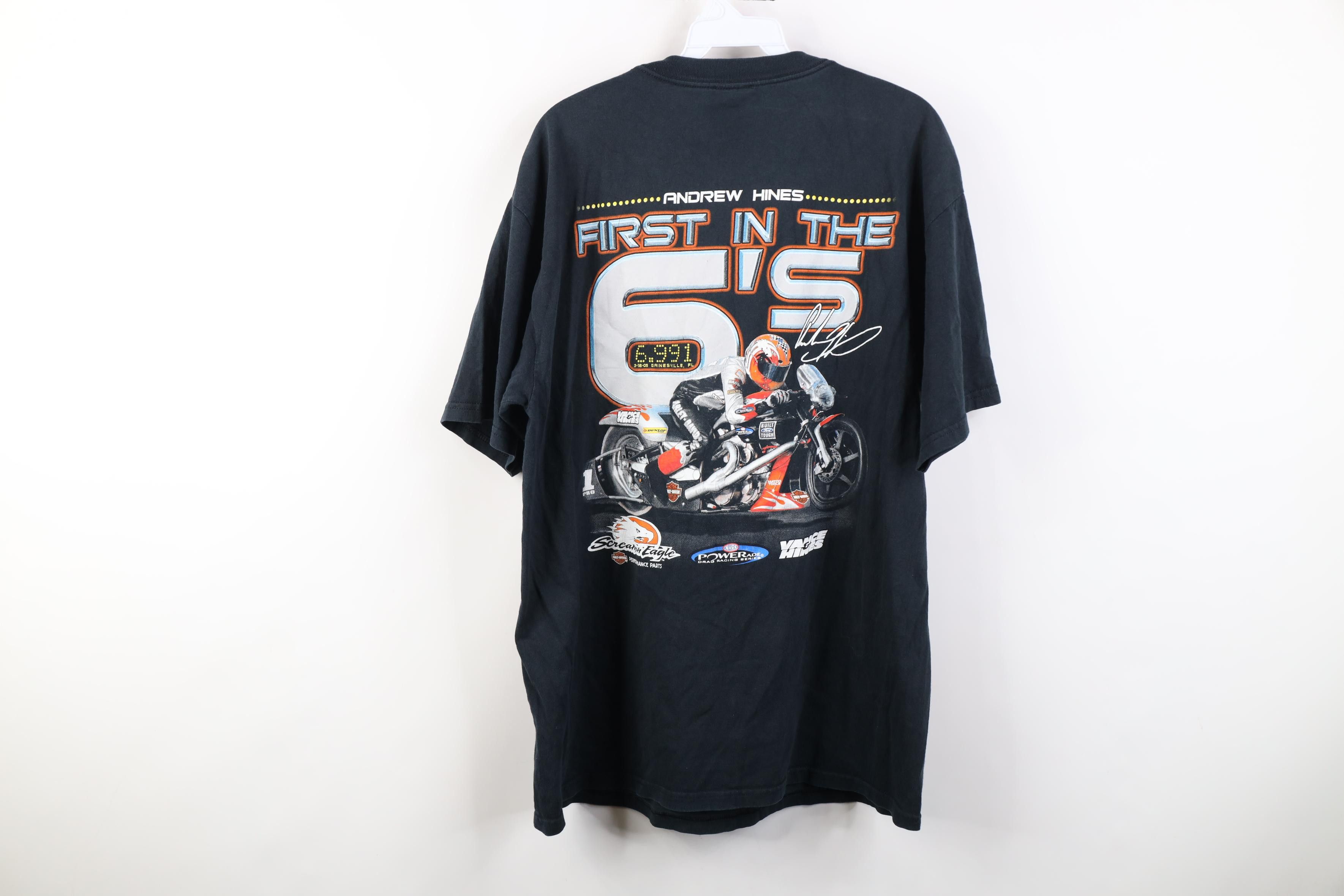 Harley Davidson Vintage Y2K 2005 Harley Davidson Motorcycle Racing T-Shirt Size US L / EU 52-54 / 3 - 14 Thumbnail