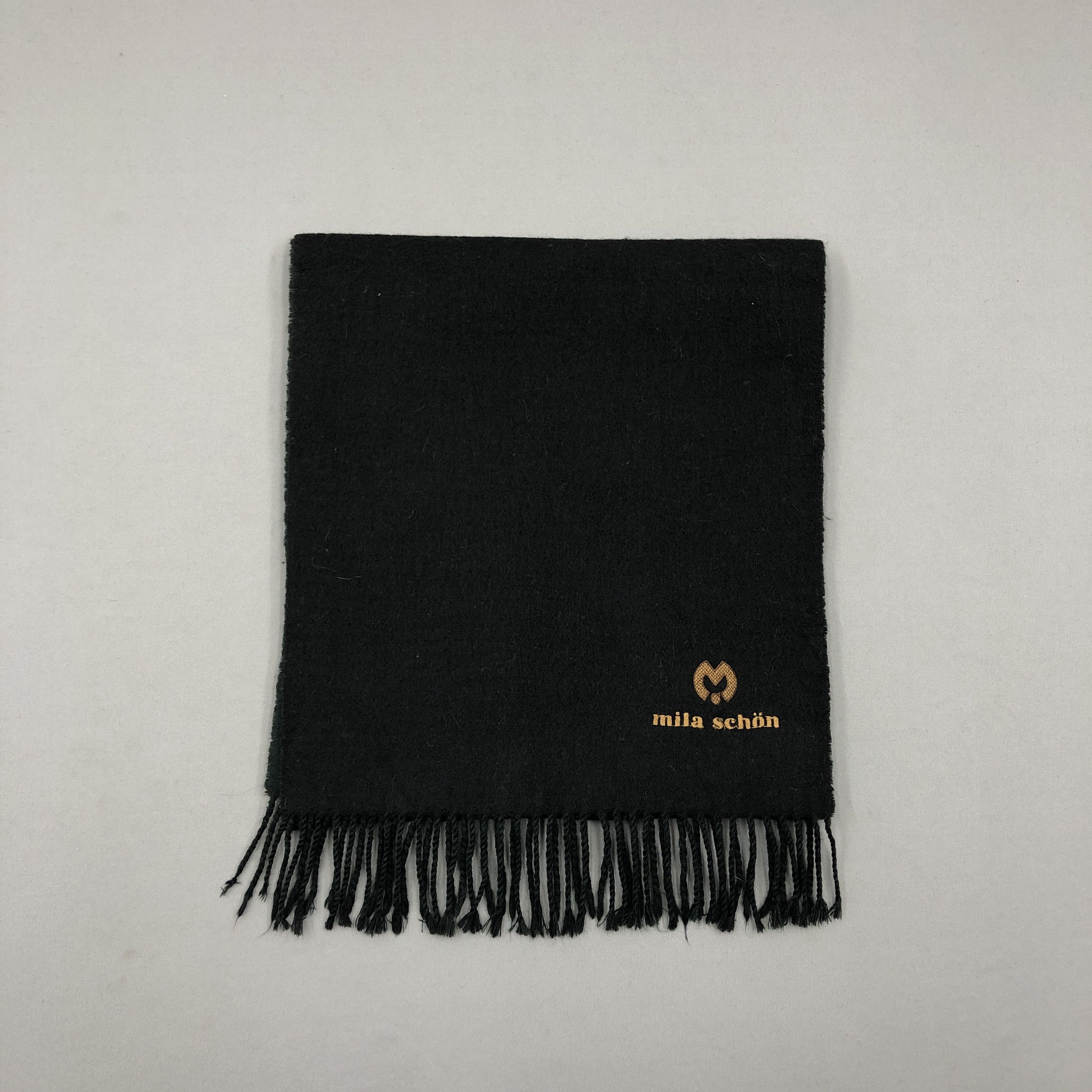 Mila Schon Vintage 5351 Homme Scarf Muffler Wool Winter Scarves Size ONE SIZE - 2 Thumbnail