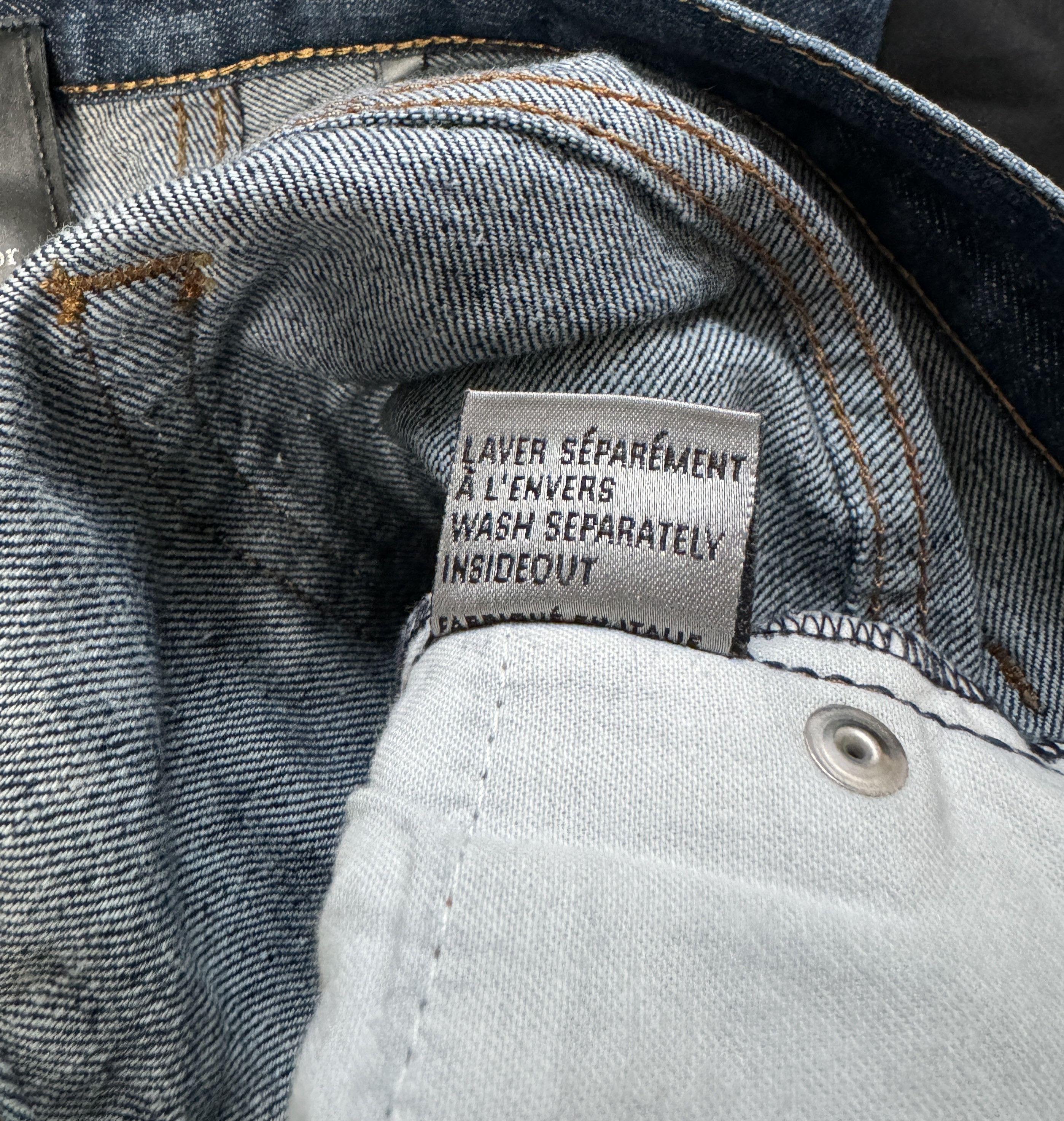 Dior Dior Homme Denim Pants Jeans Hedi Slimane Dark Navy Size 33 Size US 33 - 11 Thumbnail