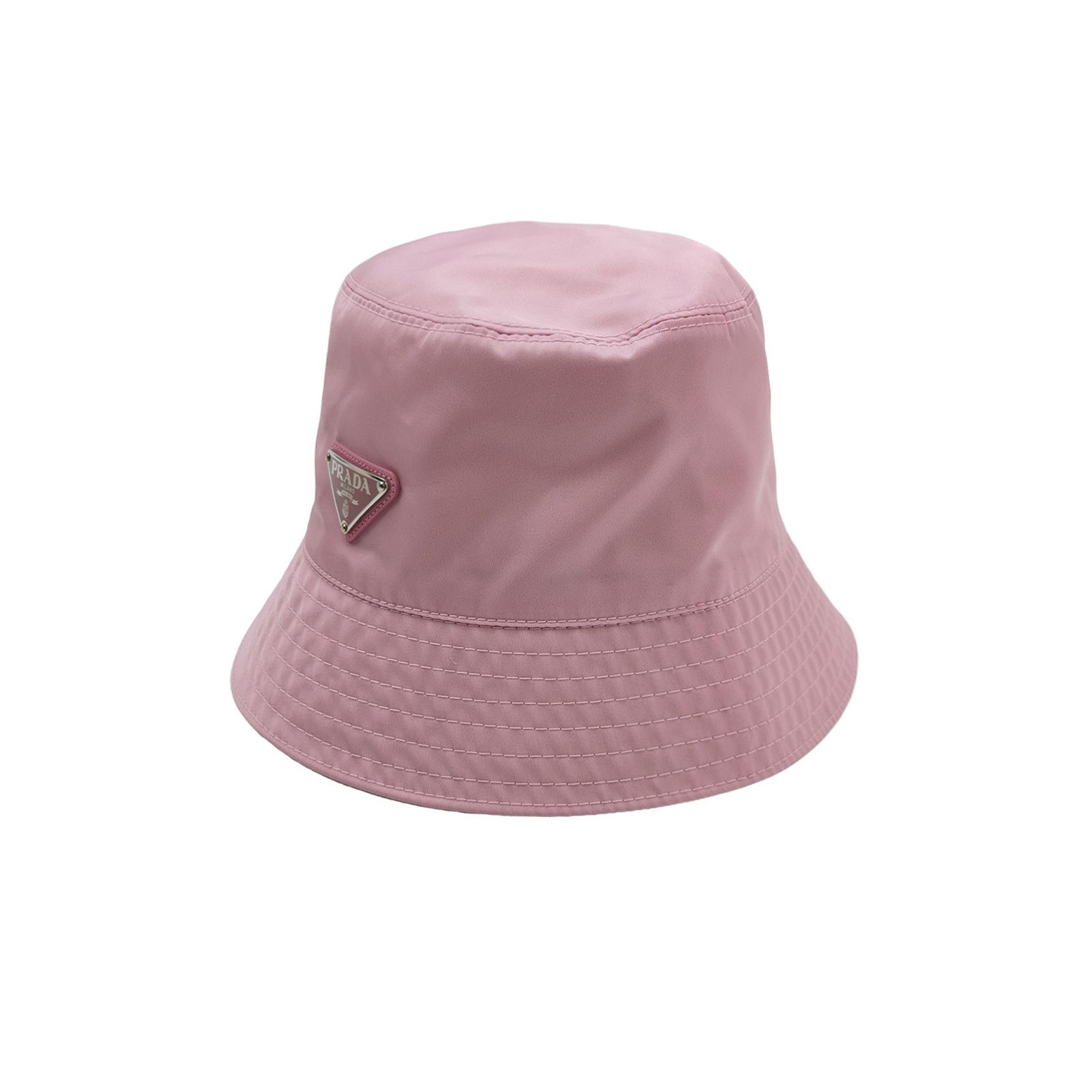 Prada Prada Pink Logo Bucket Hat Size L Size ONE SIZE - 1 Thumbnail