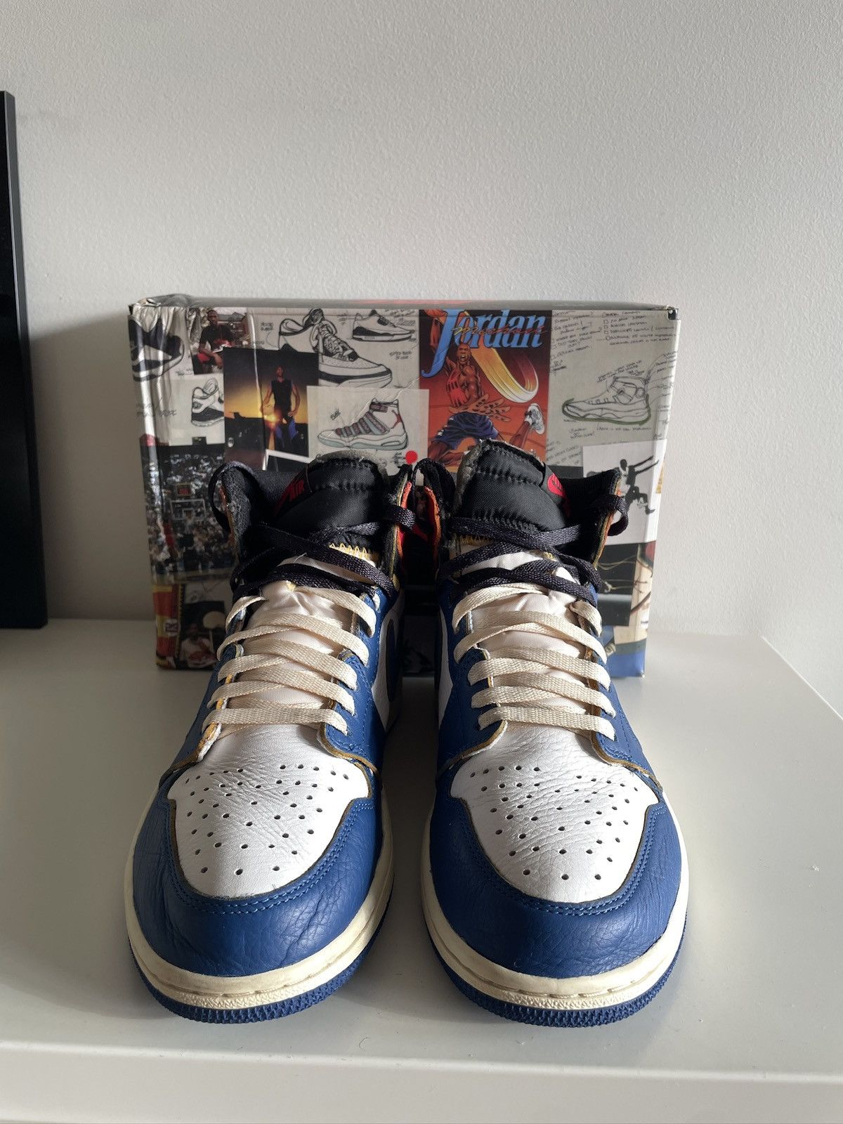 Jordan Brand × Union LA Union x Jordan 1 High OG Storm Blue US9.5 Size US 9.5 / EU 42-43 - 7 Thumbnail
