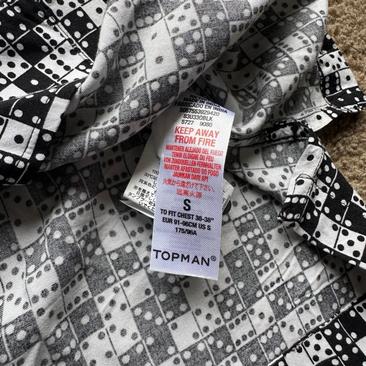 Topman Dominoes Button Down Shirt Topman Size US S / EU 44-46 / 1 - 6 Thumbnail